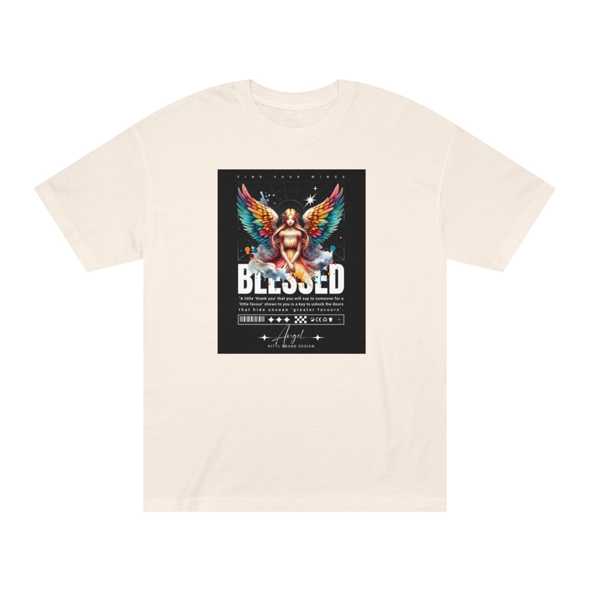 Blessed Women's Classic Tee - Colorful Angel Design for Inspiration and Faith