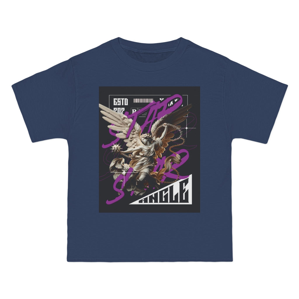 Street Art Angel Short-Sleeve T-Shirt - Graphic Tee for Music Lovers