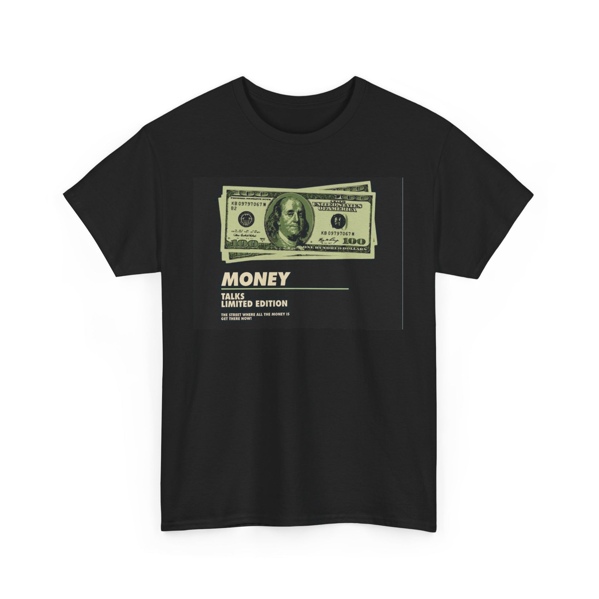 Limited Edition Money Graphic Male Heavy Cotton Tee