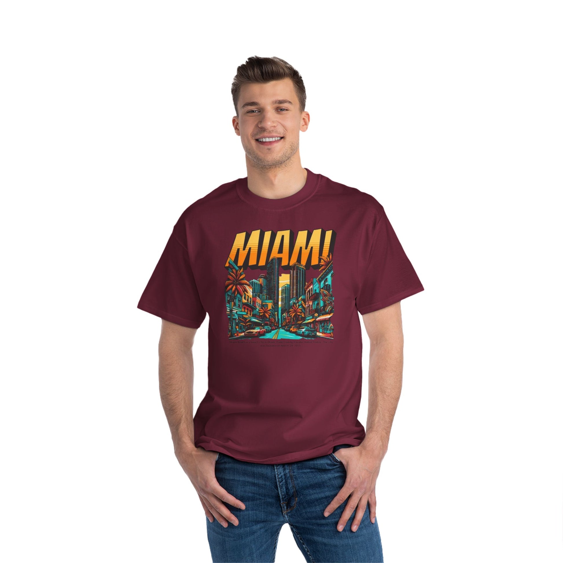 Miami Vintage Graphic T-Shirt - Perfect for Summer Adventures