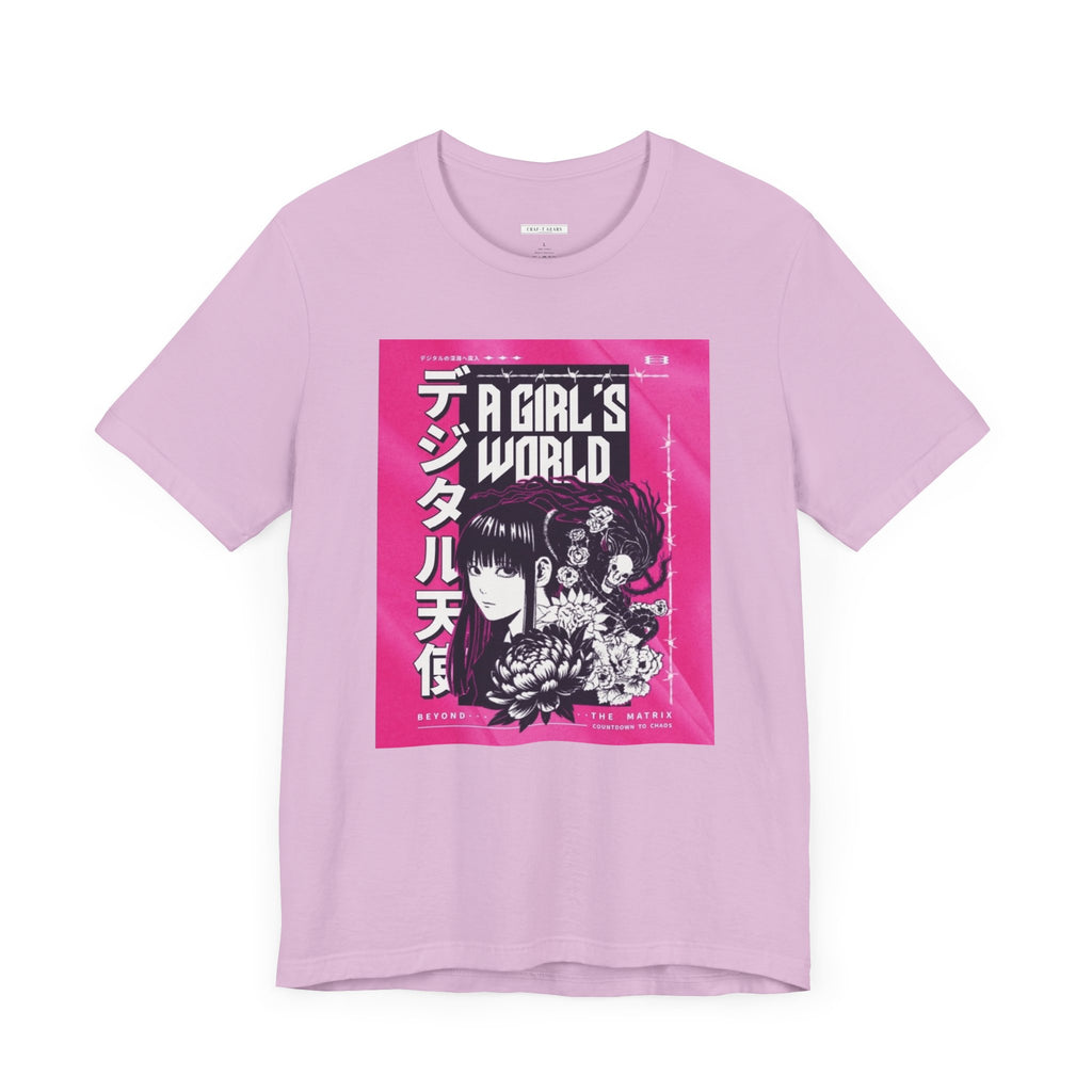 A Girl's World Graphic Tee - Women Short Sleeve T-Shirt