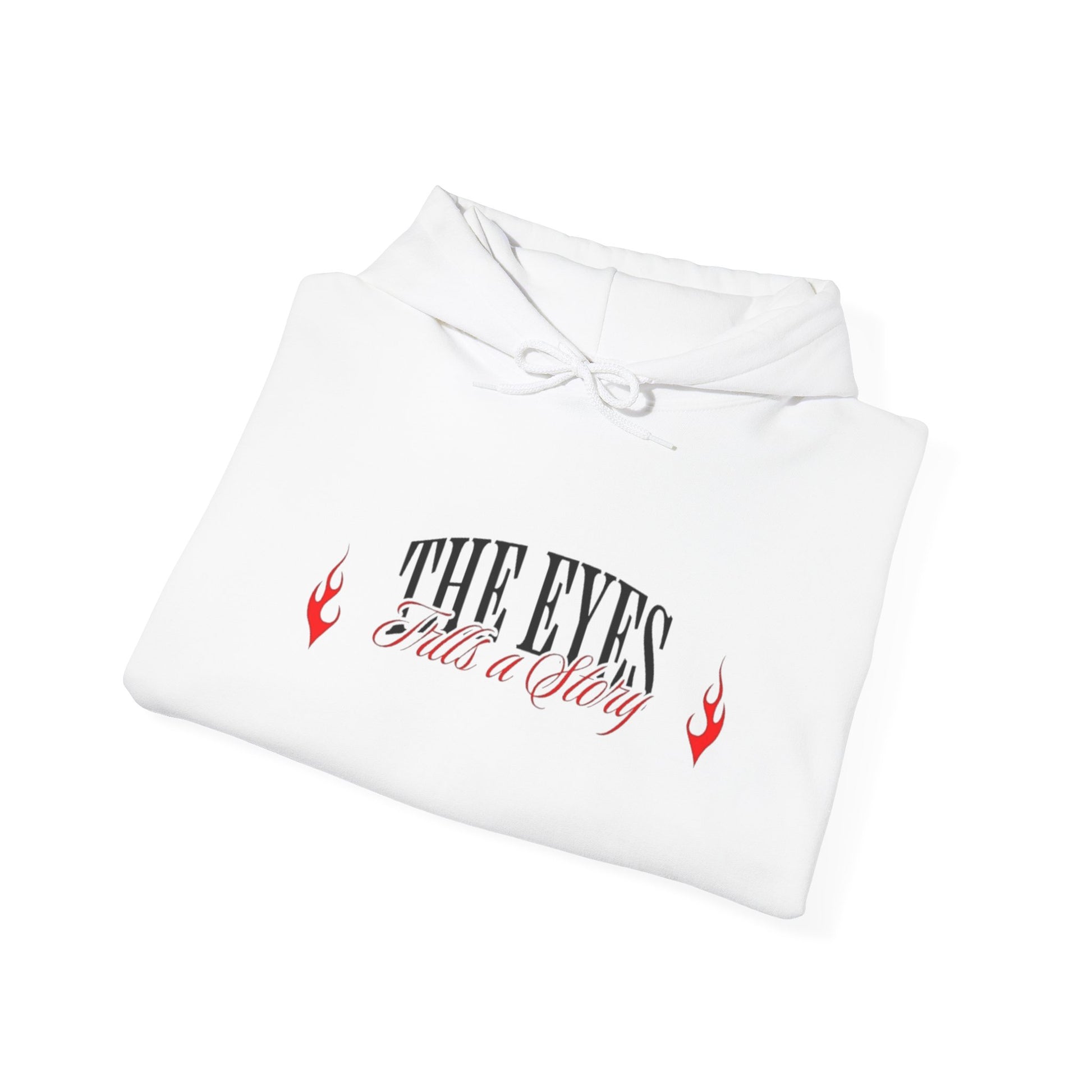 Men Heavy Blend™ Hooded Sweatshirt - 'The Eyes Tell a Story' Design