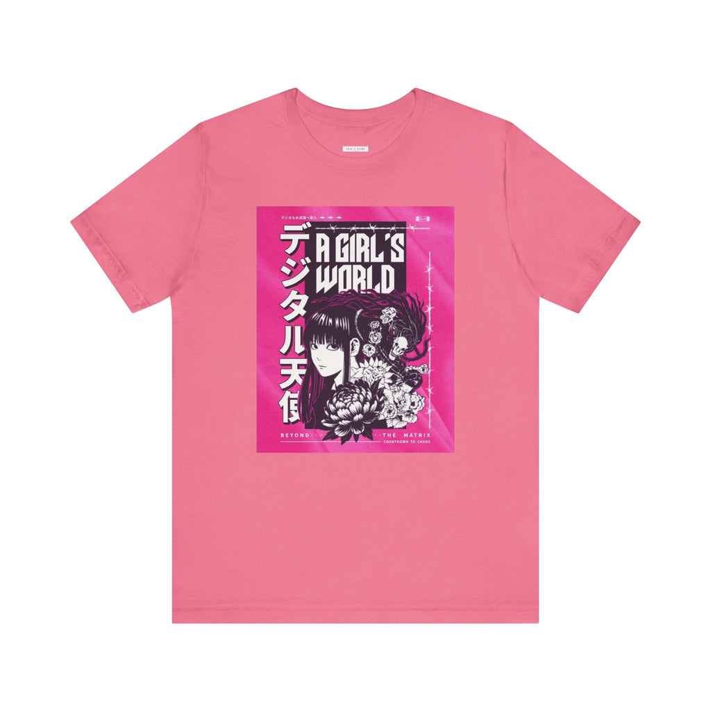 A Girl's World Graphic Tee - Women Short Sleeve T-Shirt