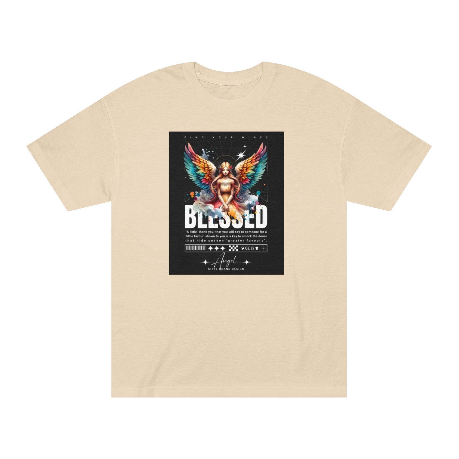 Blessed Women's Classic Tee - Colorful Angel Design for Inspiration and Faith