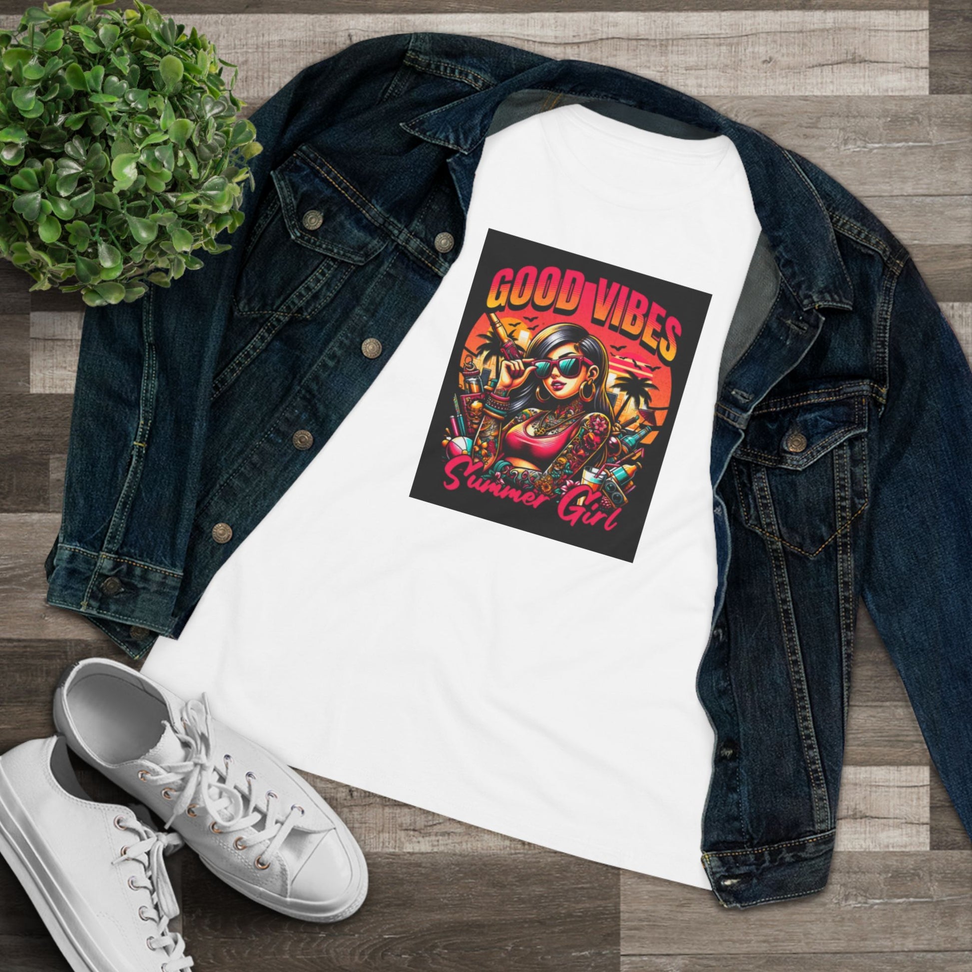 Good Vibes Summer Girl Cotton Tee