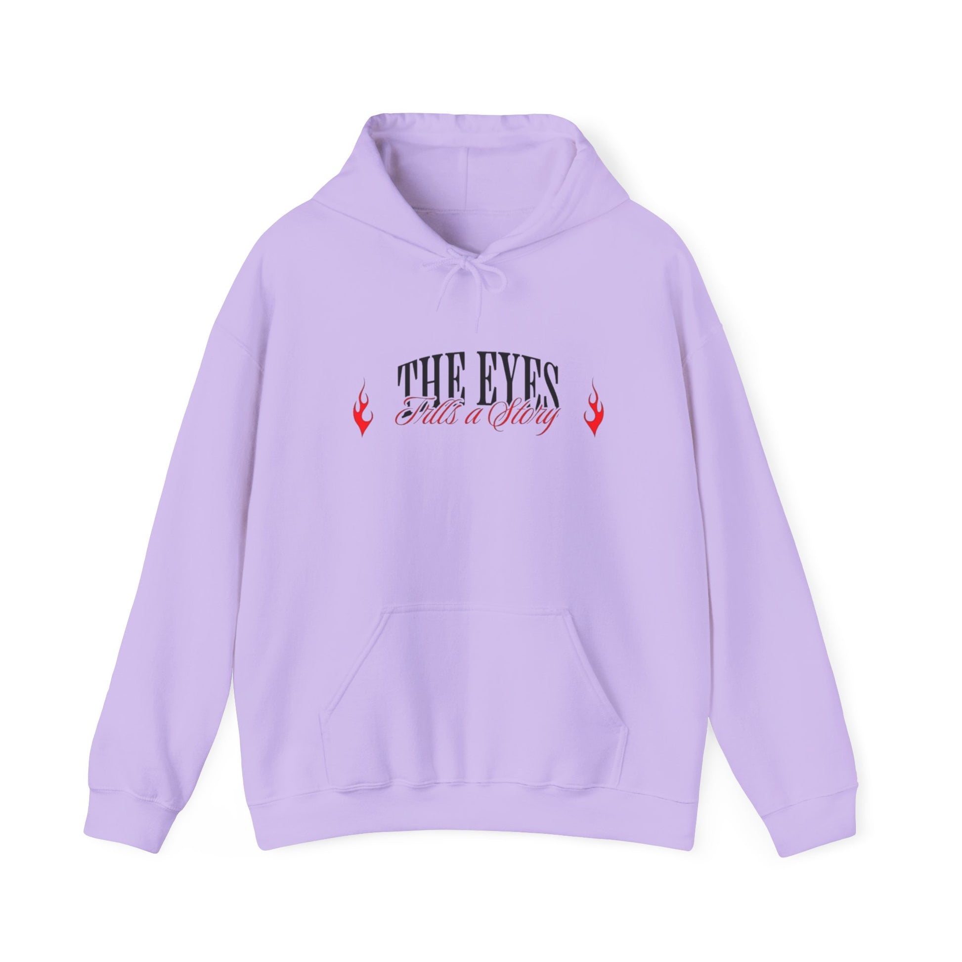 Men Heavy Blend™ Hooded Sweatshirt - 'The Eyes Tell a Story' Design