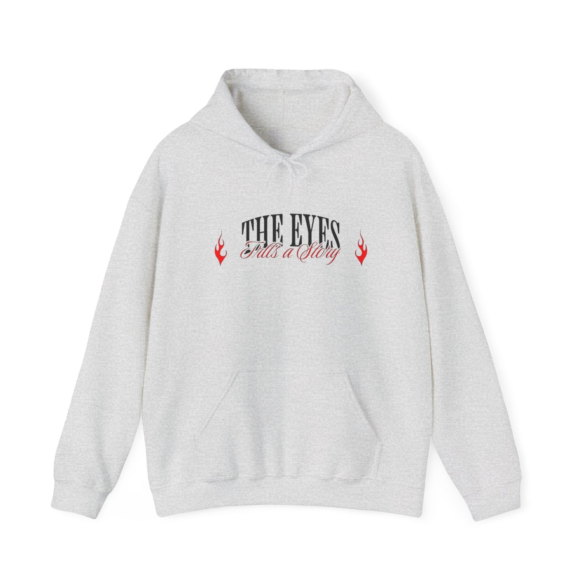 Men Heavy Blend™ Hooded Sweatshirt - 'The Eyes Tell a Story' Design