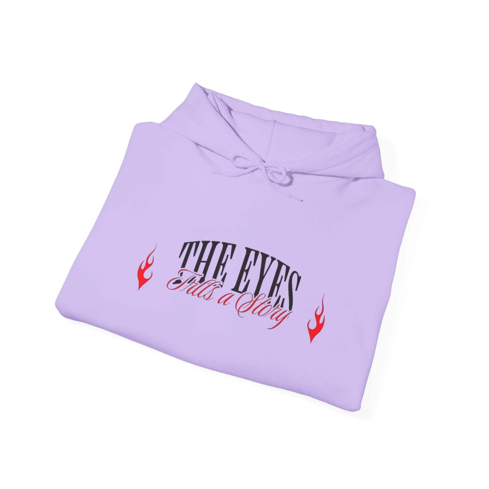 Men Heavy Blend™ Hooded Sweatshirt - 'The Eyes Tell a Story' Design