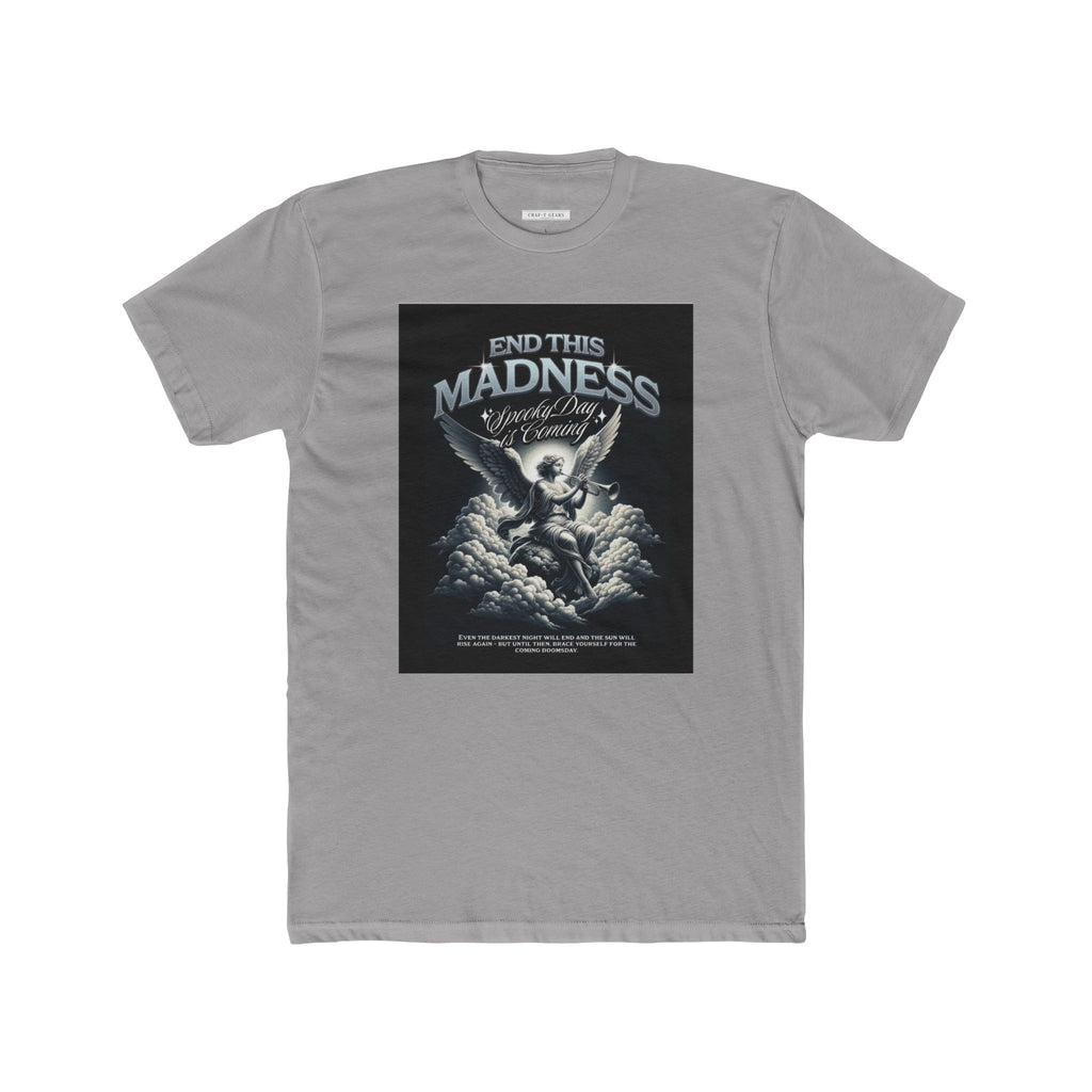 End This Madness Male Cotton Crew Tee - Graphic T-Shirt for Casual Wear