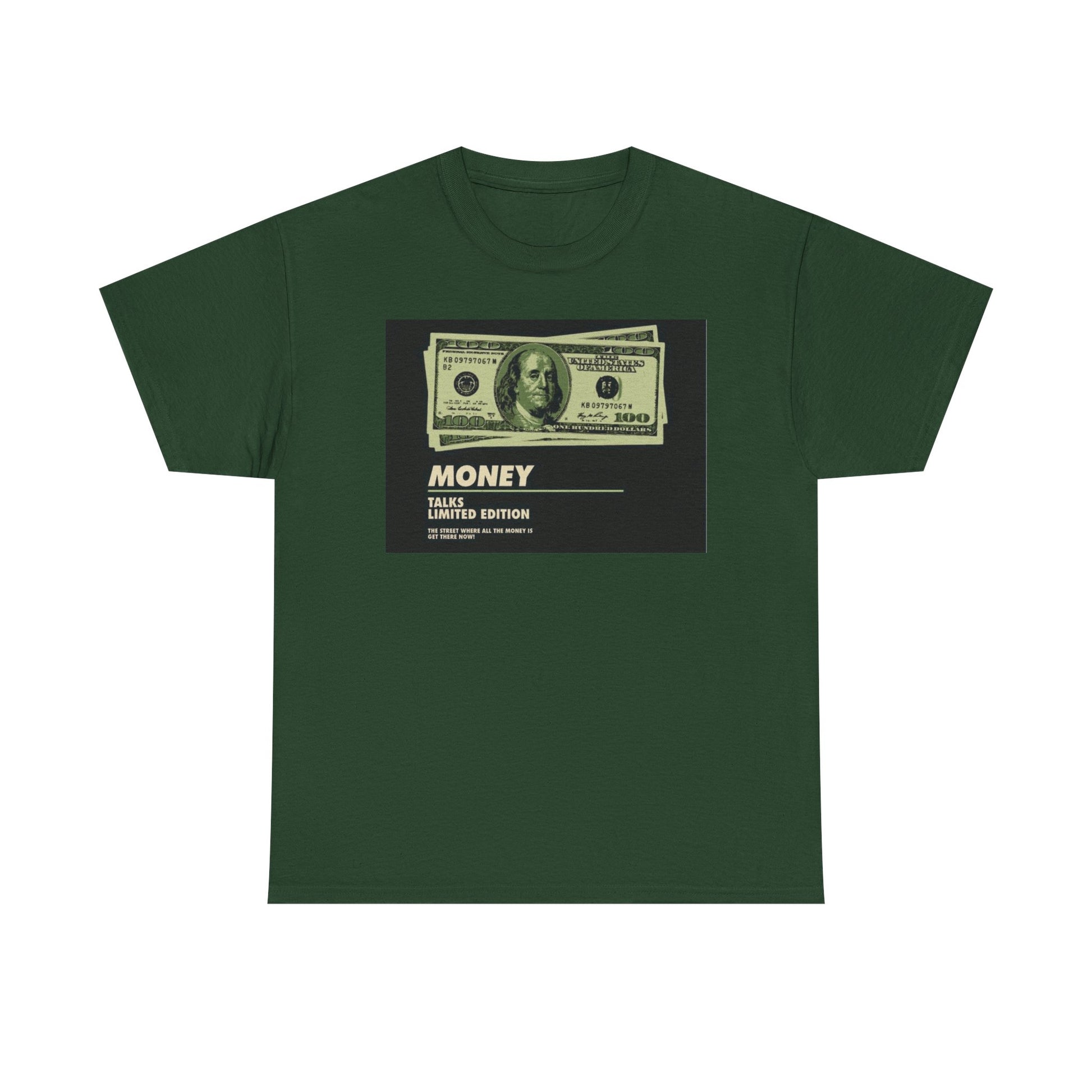 Limited Edition Money Graphic Male Heavy Cotton Tee