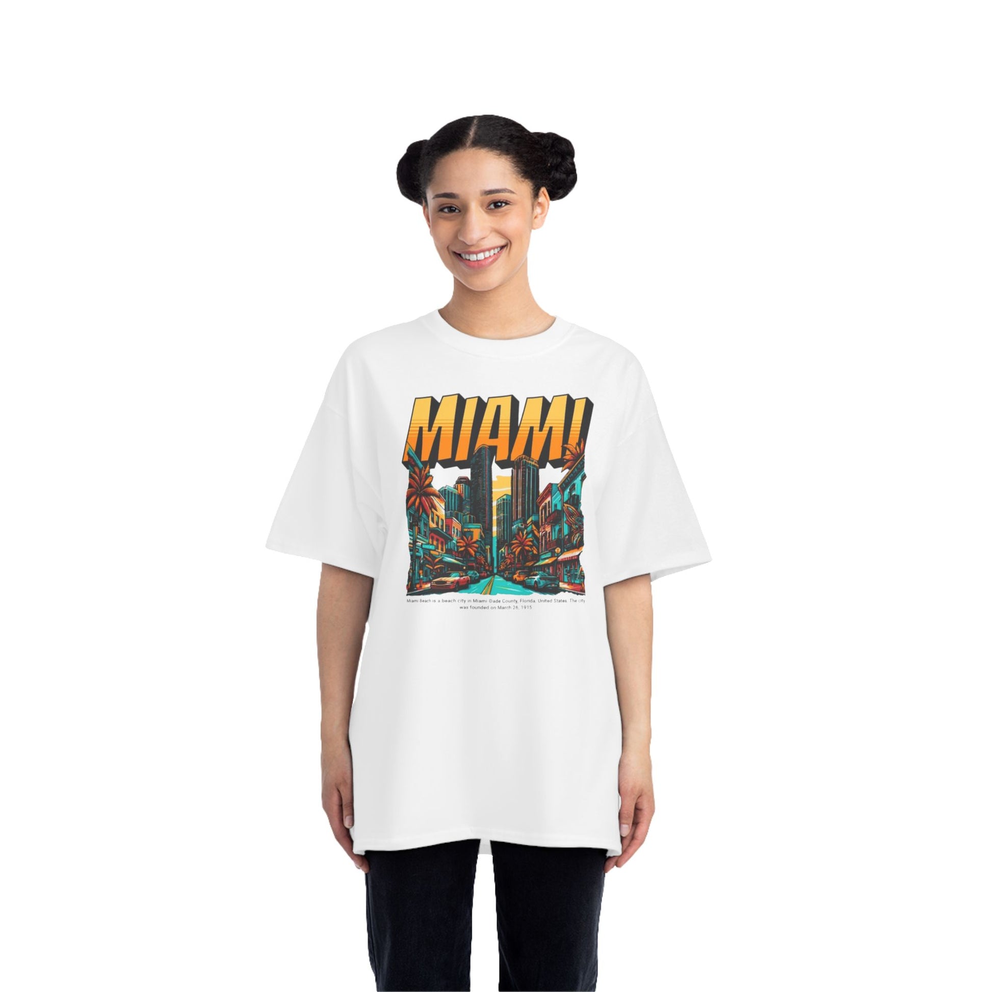 Miami Vintage Graphic T-Shirt - Perfect for Summer Adventures