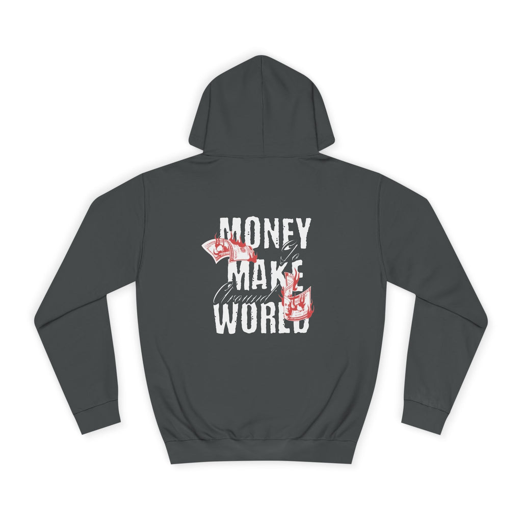 Men's Money Hoodie - "World's Problem" Graphic Sweatshirt for Students