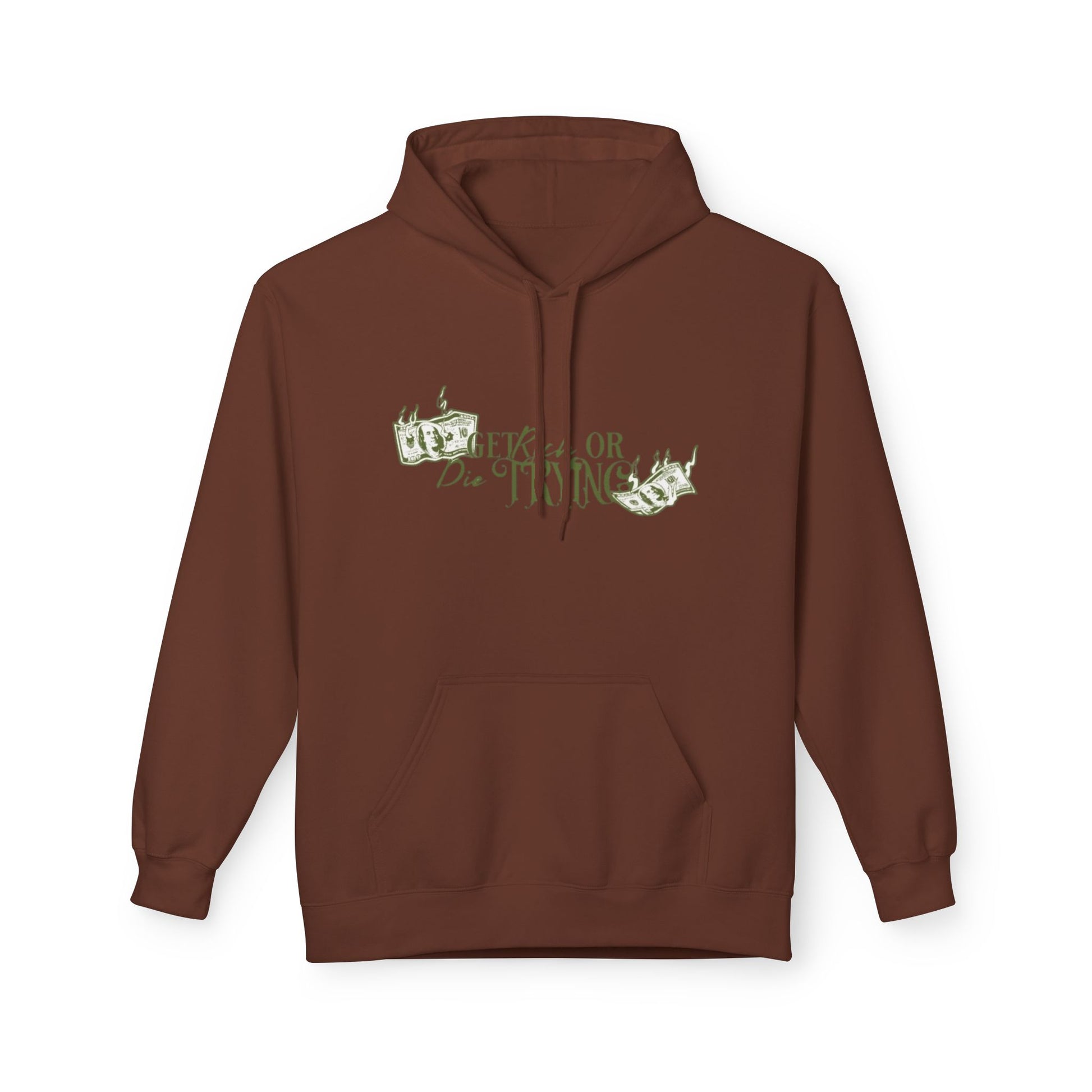 Get Rich or Die Trying Hoodie - Men's Midweight, Trendy & Comfortable