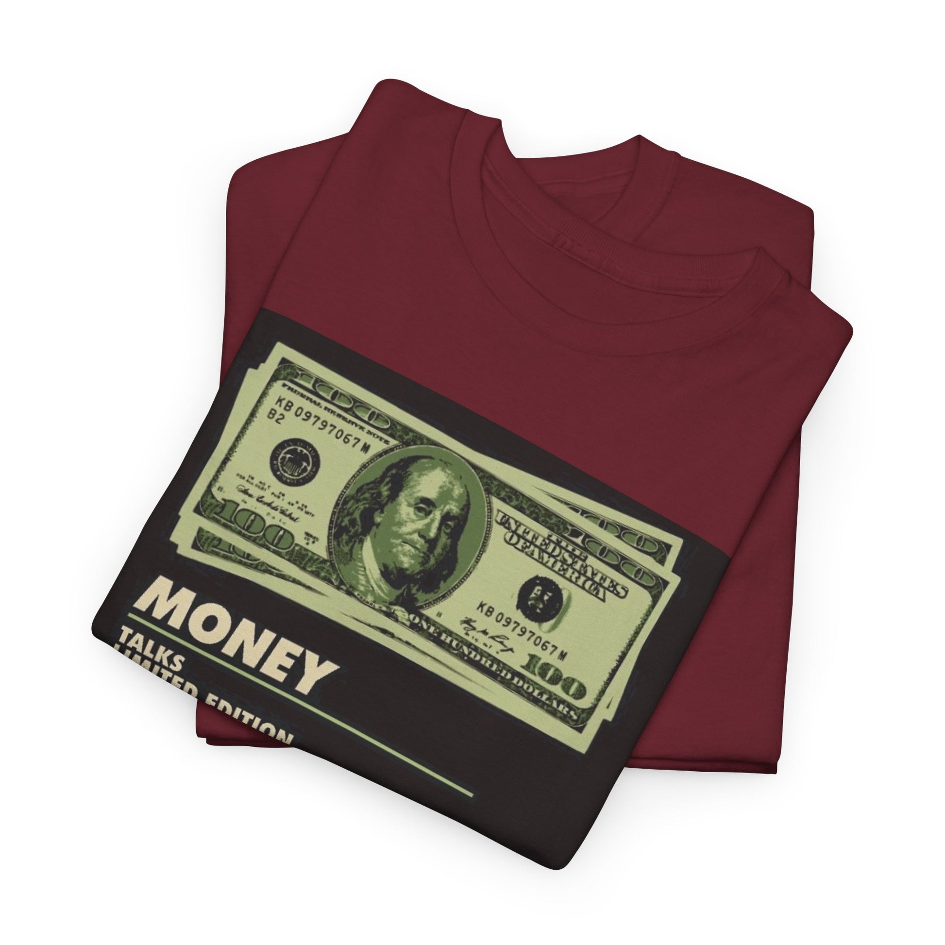 Limited Edition Money Graphic Male Heavy Cotton Tee