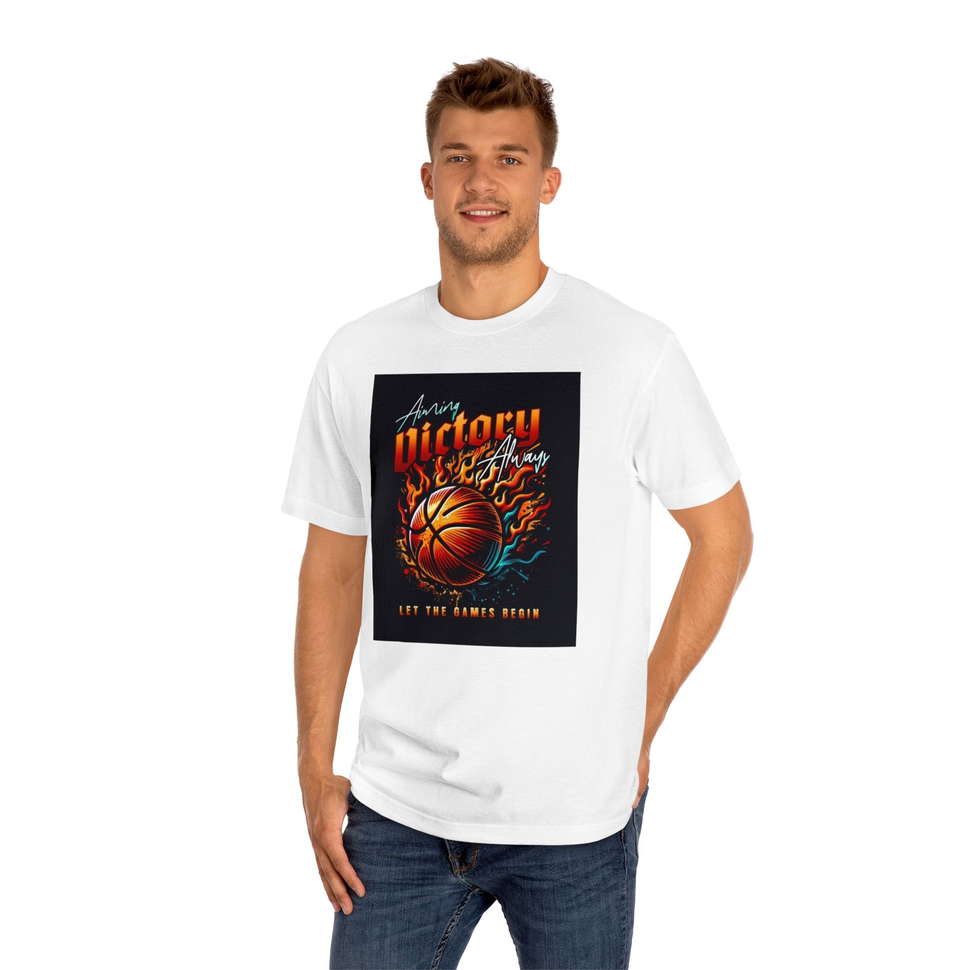 Victory Always Men's Classic Tee - Perfect for Basketball Fans