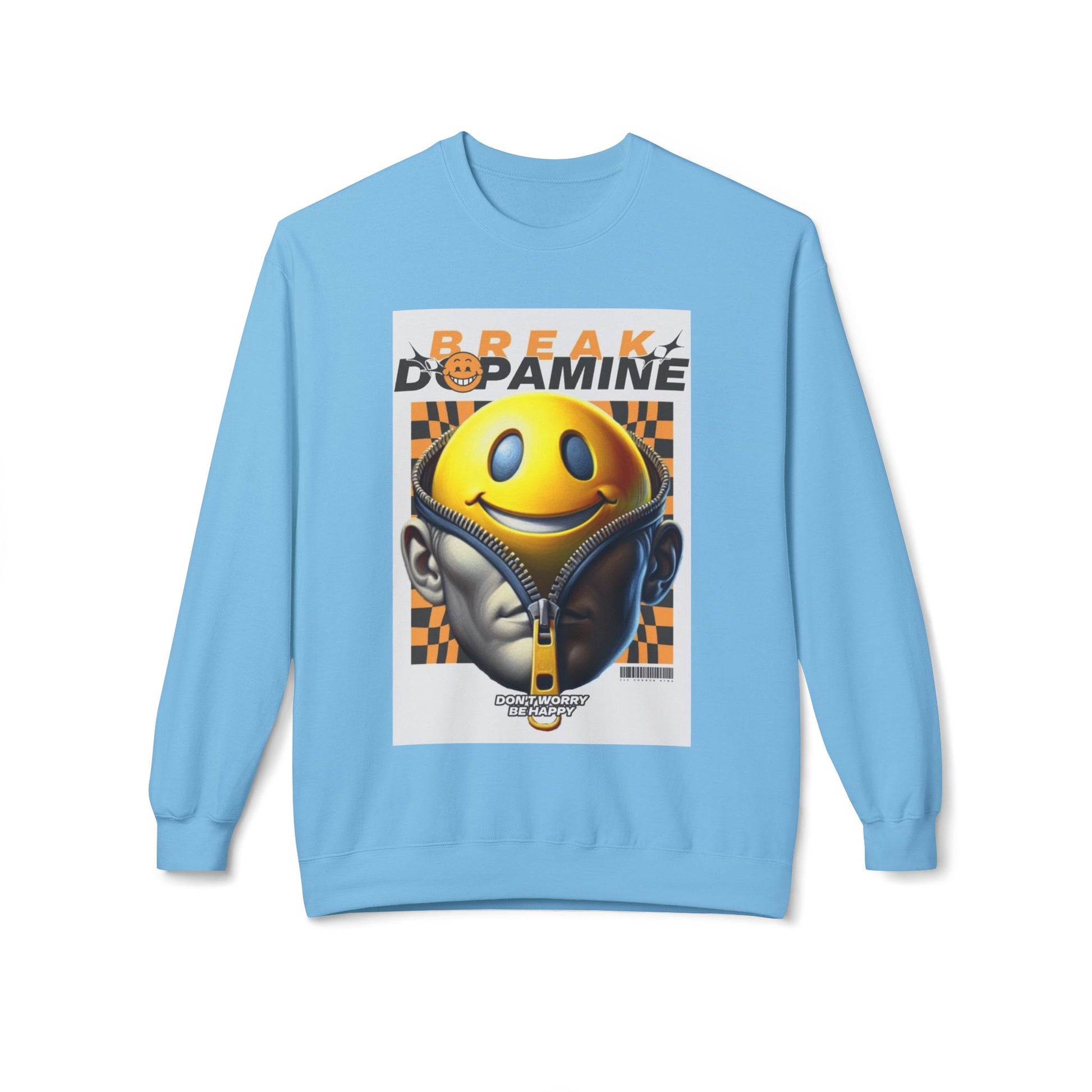 Break Dopamine Graphic Crewneck Sweatshirt - Unisex Midweight Fleece