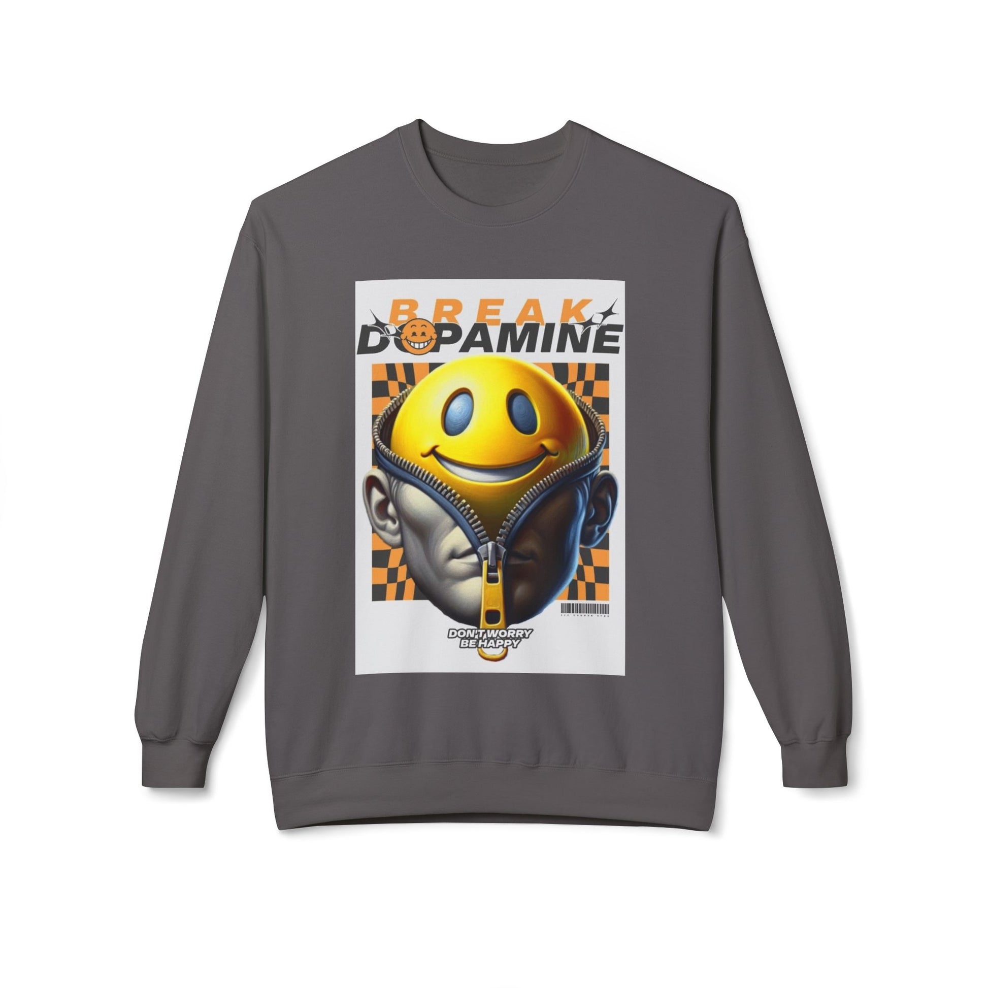 Break Dopamine Graphic Crewneck Sweatshirt - Unisex Midweight Fleece