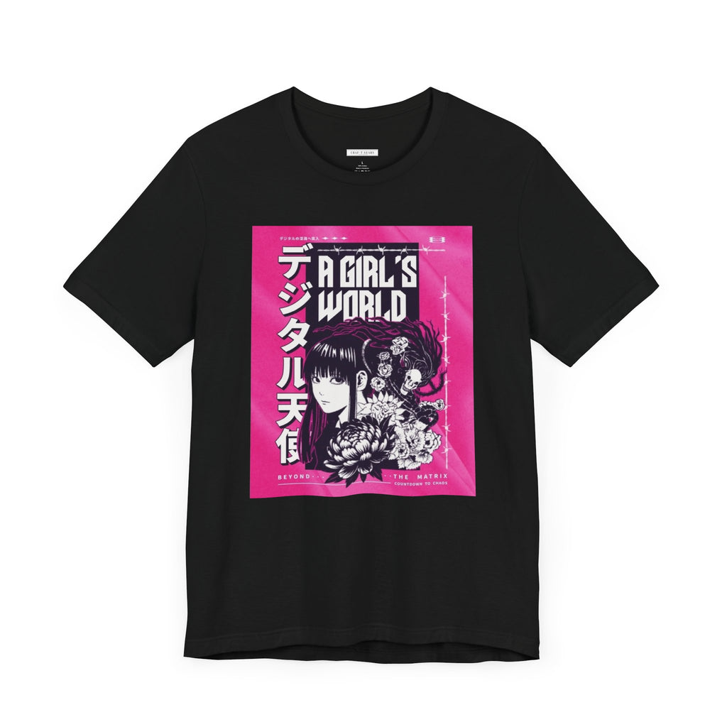 A Girl's World Graphic Tee - Women Short Sleeve T-Shirt