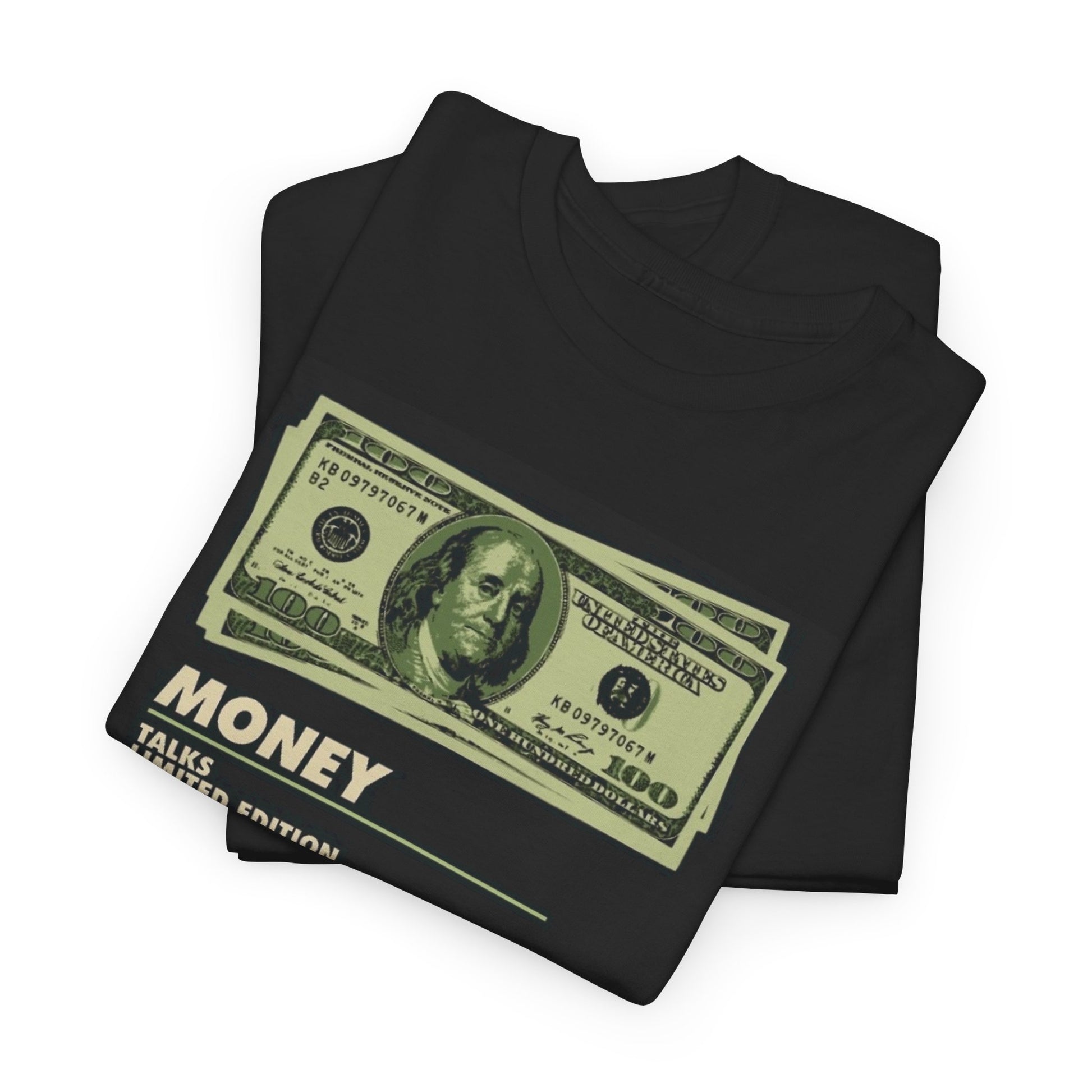 Limited Edition Money Graphic Male Heavy Cotton Tee