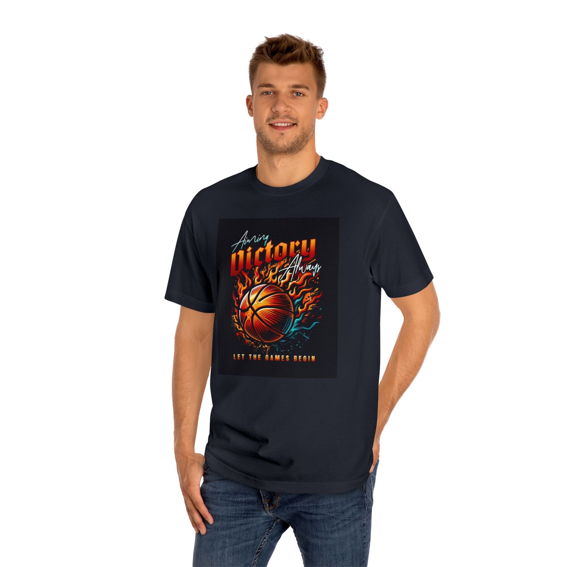 Victory Always Men's Classic Tee - Perfect for Basketball Fans