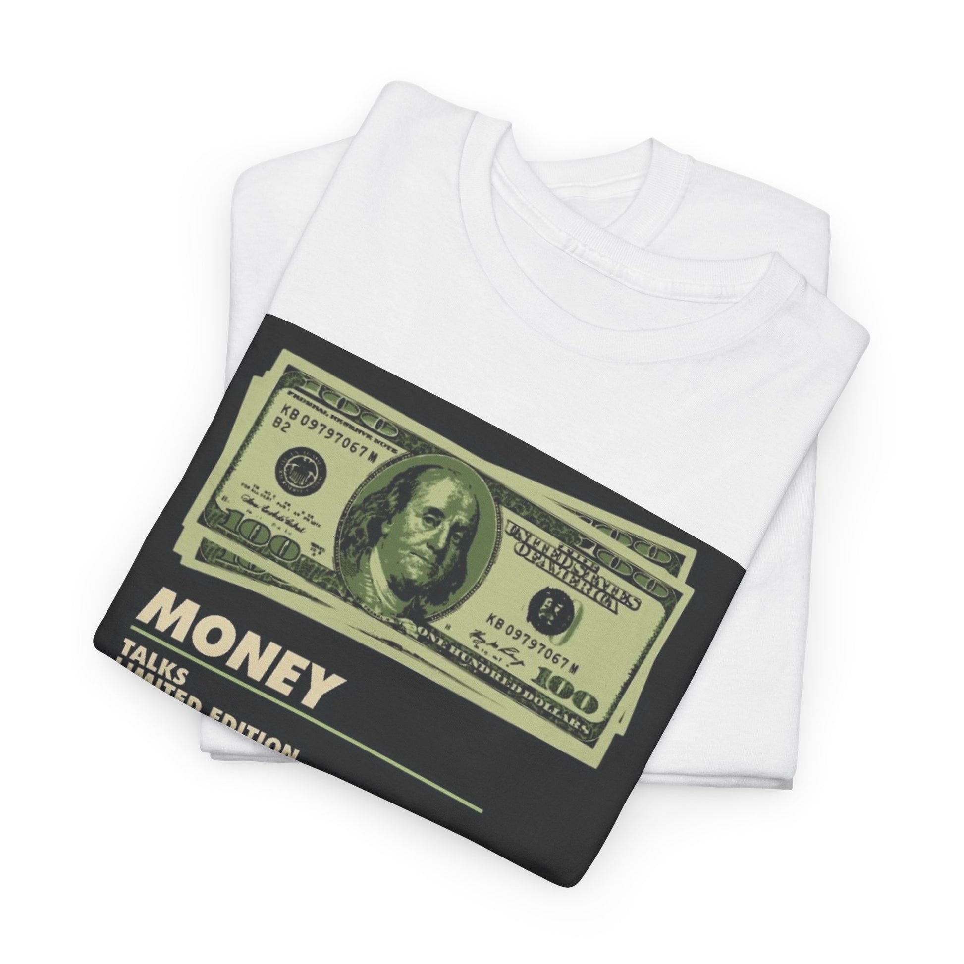 Limited Edition Money Graphic Male Heavy Cotton Tee