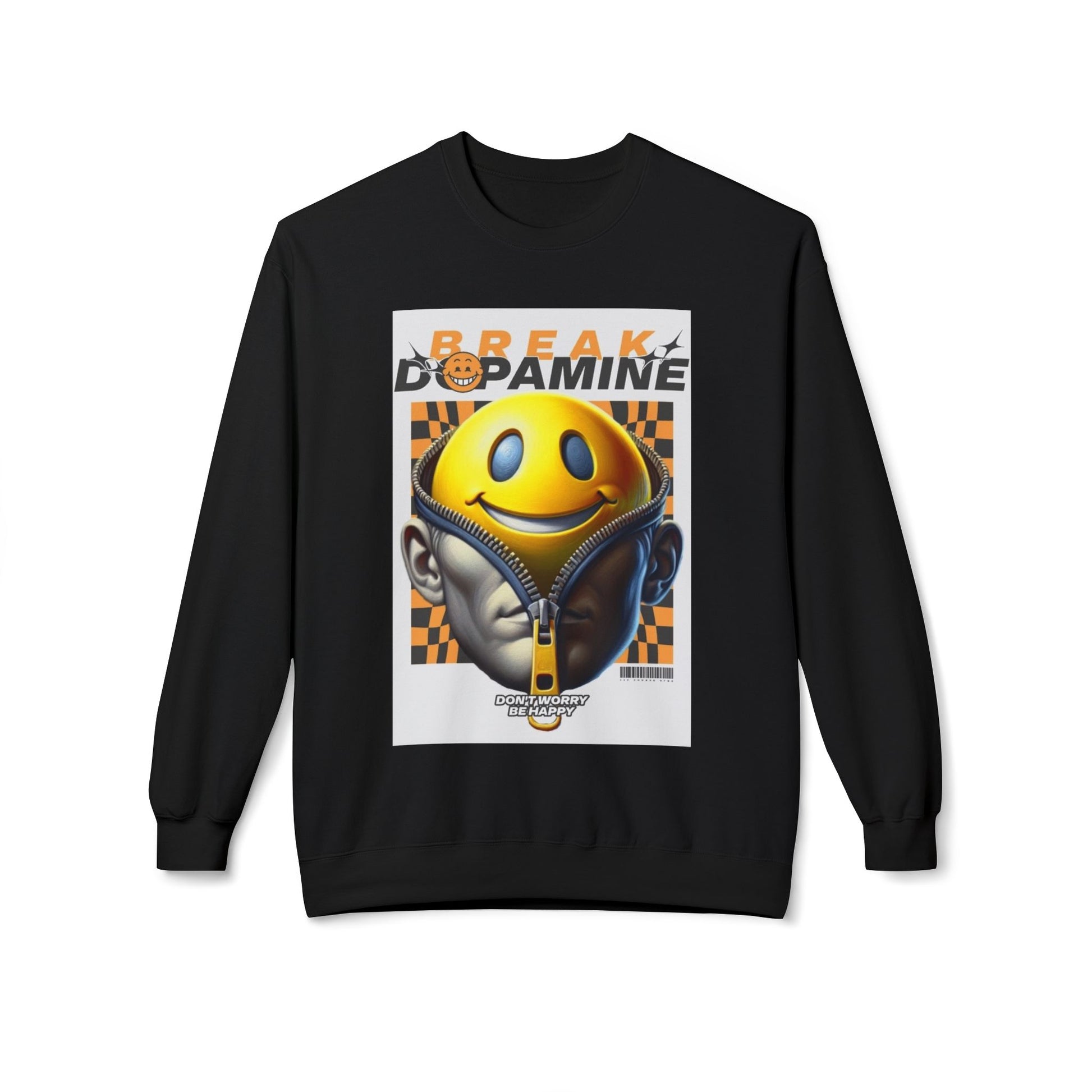 Break Dopamine Graphic Crewneck Sweatshirt - Unisex Midweight Fleece
