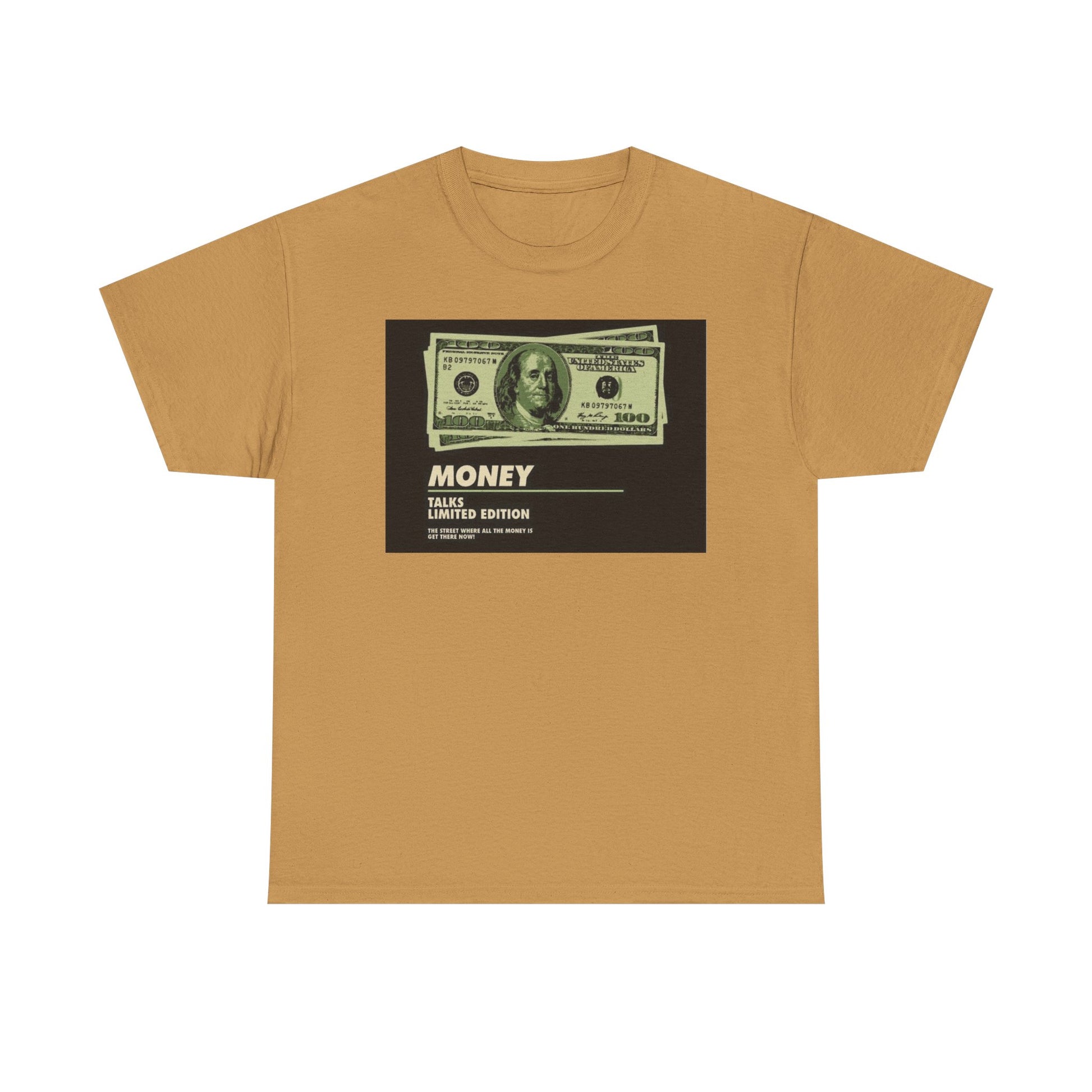 Limited Edition Money Graphic Male Heavy Cotton Tee