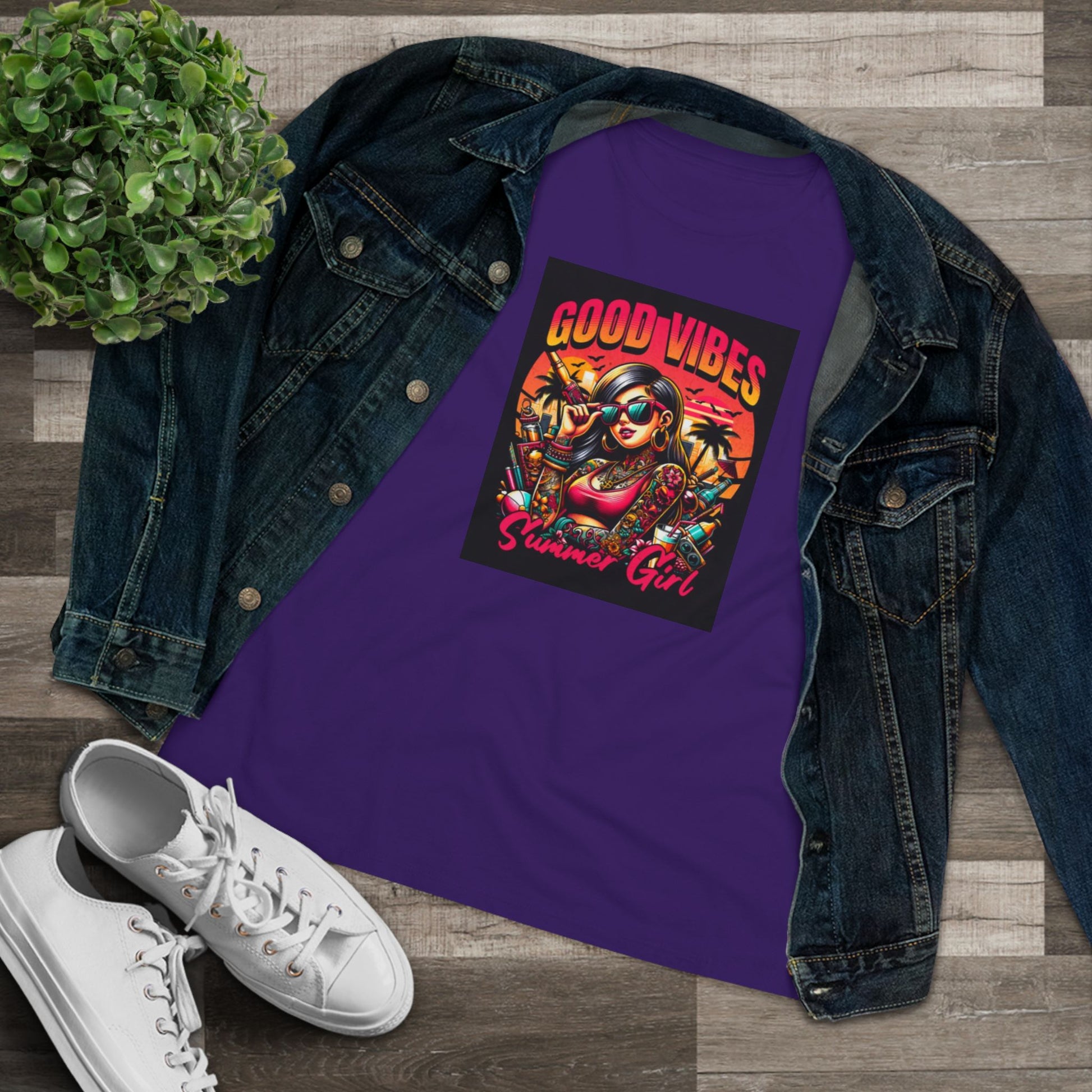 Good Vibes Summer Girl Cotton Tee