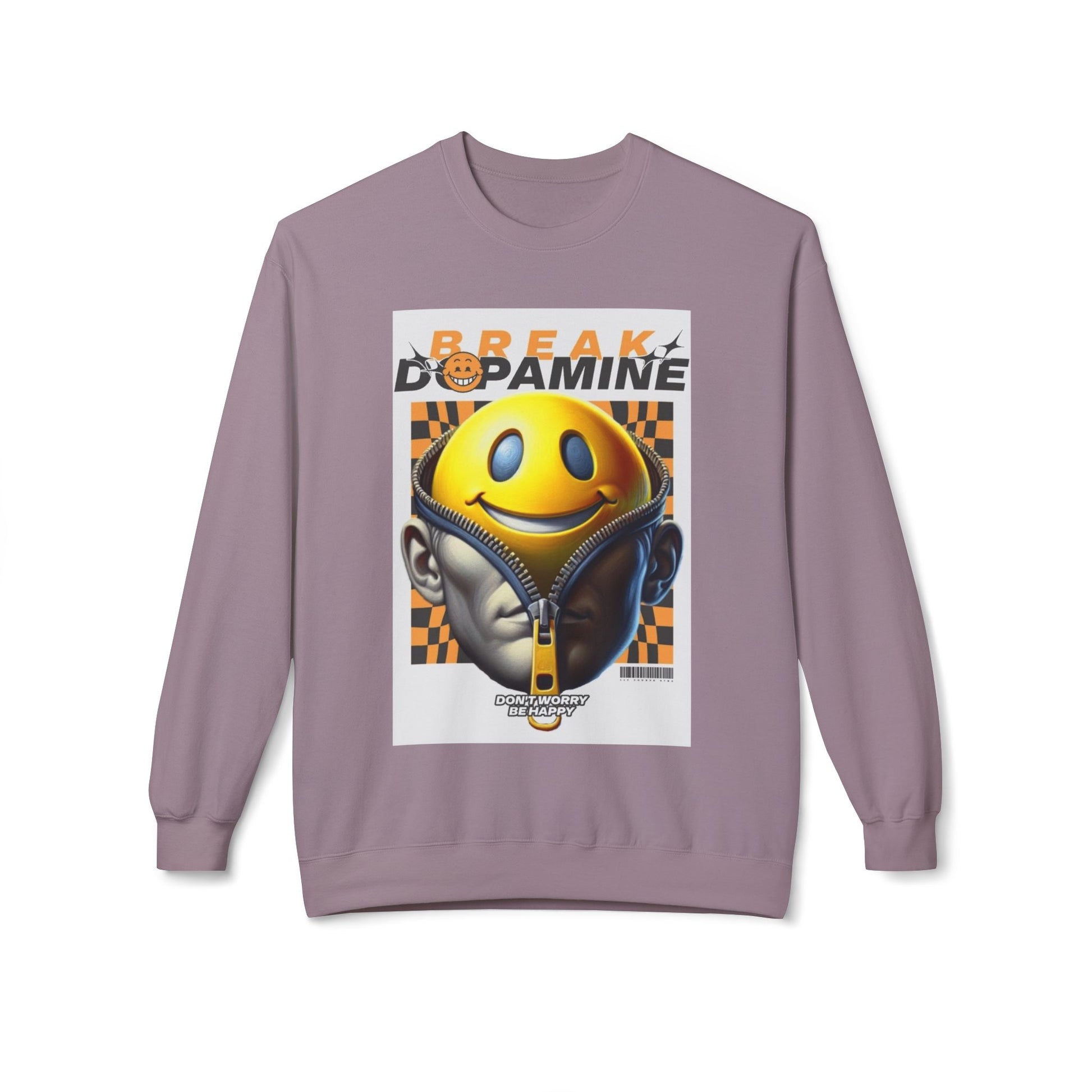 Break Dopamine Graphic Crewneck Sweatshirt - Unisex Midweight Fleece
