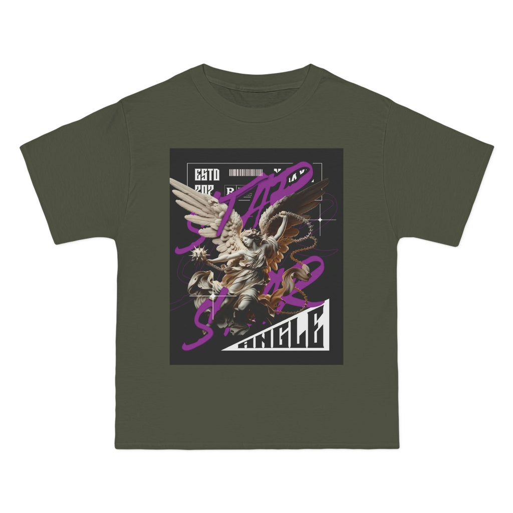 Street Art Angel Short-Sleeve T-Shirt - Graphic Tee for Music Lovers