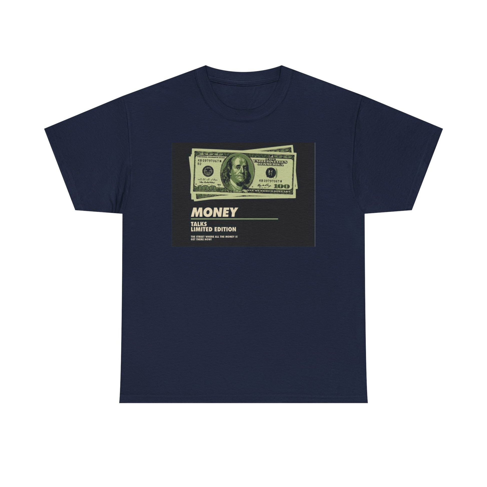 Limited Edition Money Graphic Male Heavy Cotton Tee