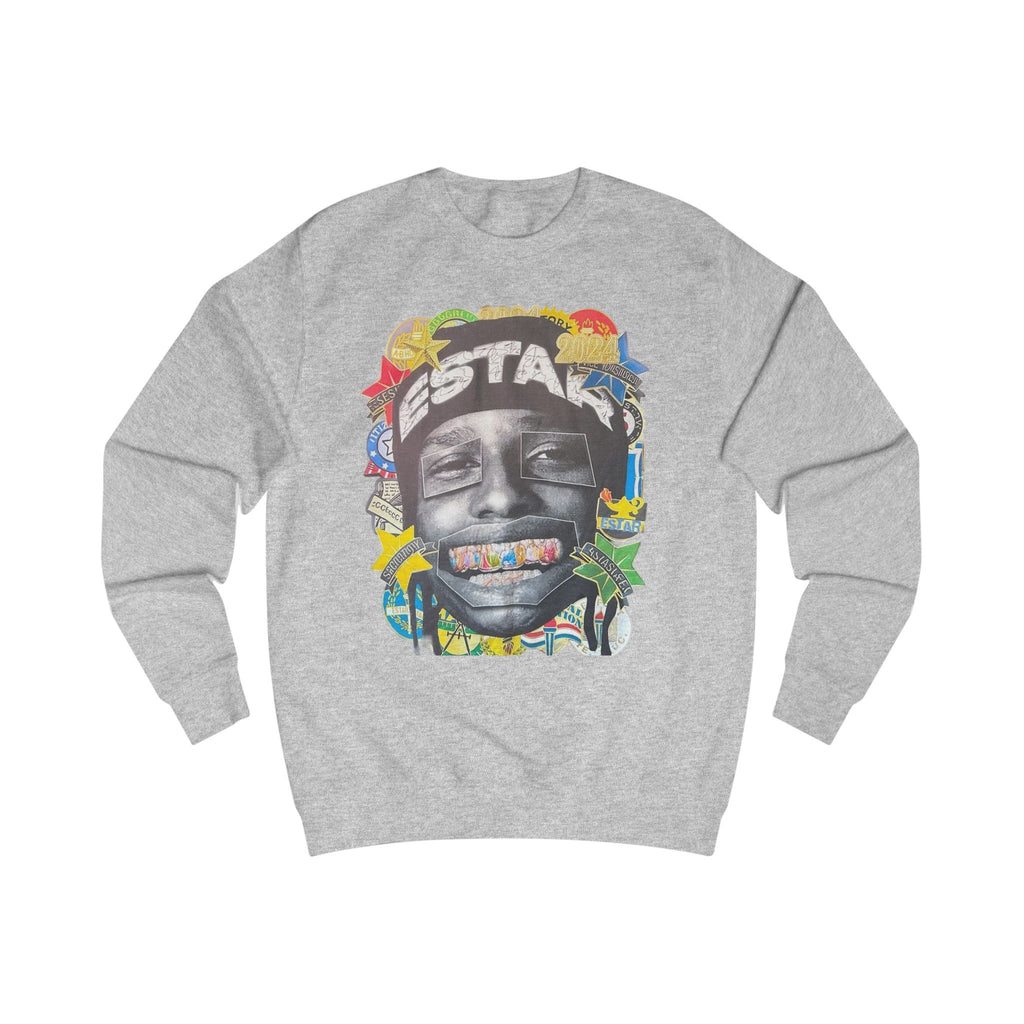 Artistic Graphic Unisex Sweatshirt | Casual Streetwear, Gift for Friends, Cozy Layering, Unique Designs, Art-Inspired Clothing