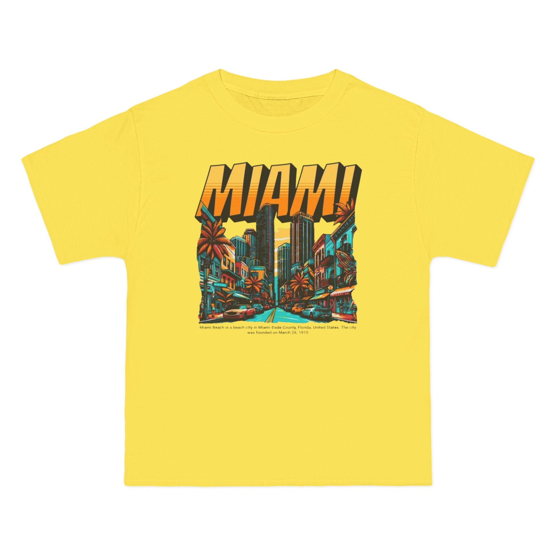 Miami Vintage Graphic T-Shirt - Perfect for Summer Adventures