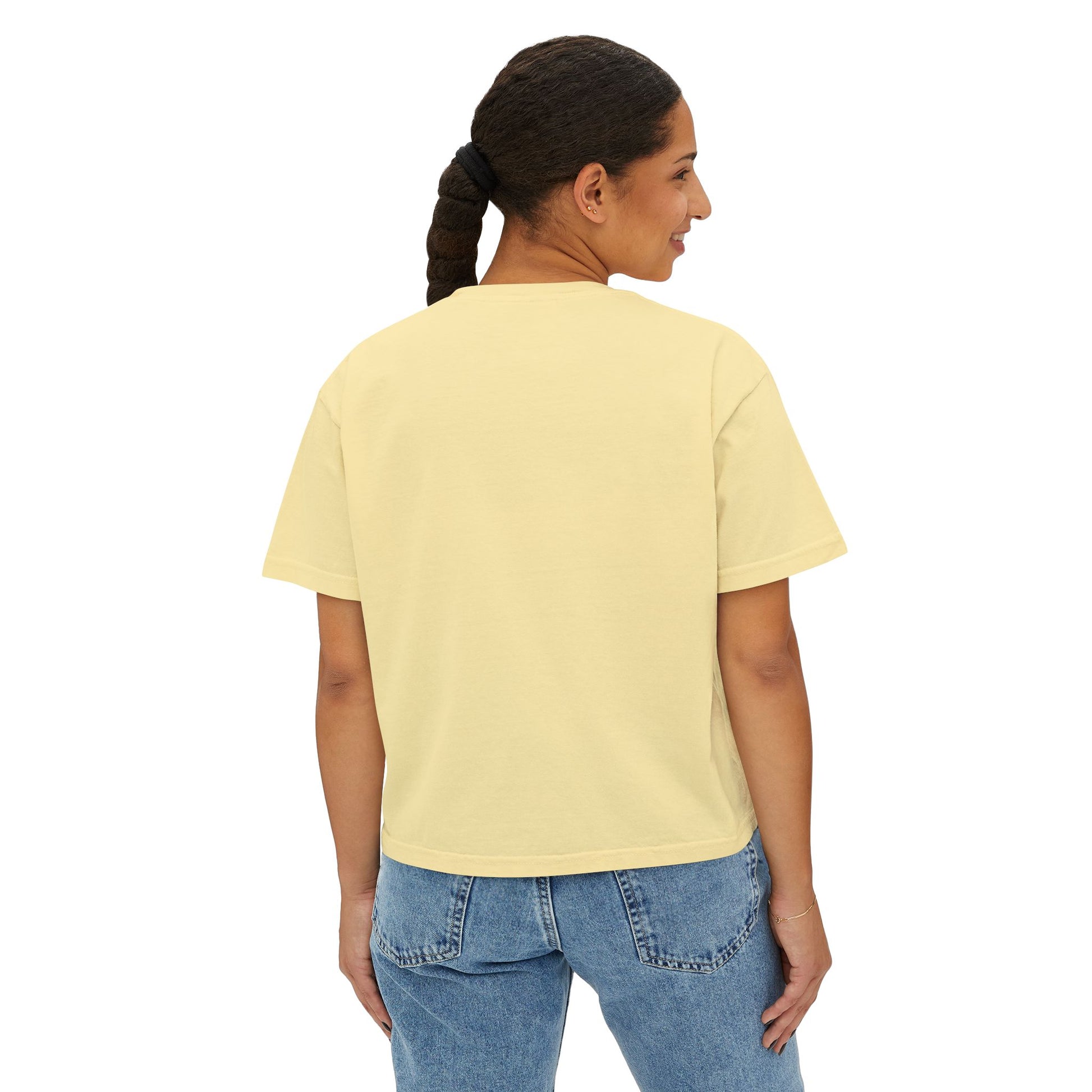 Graphic Boxy Tee - 'Grew On 2000s Era' Vintage Style Women's Top