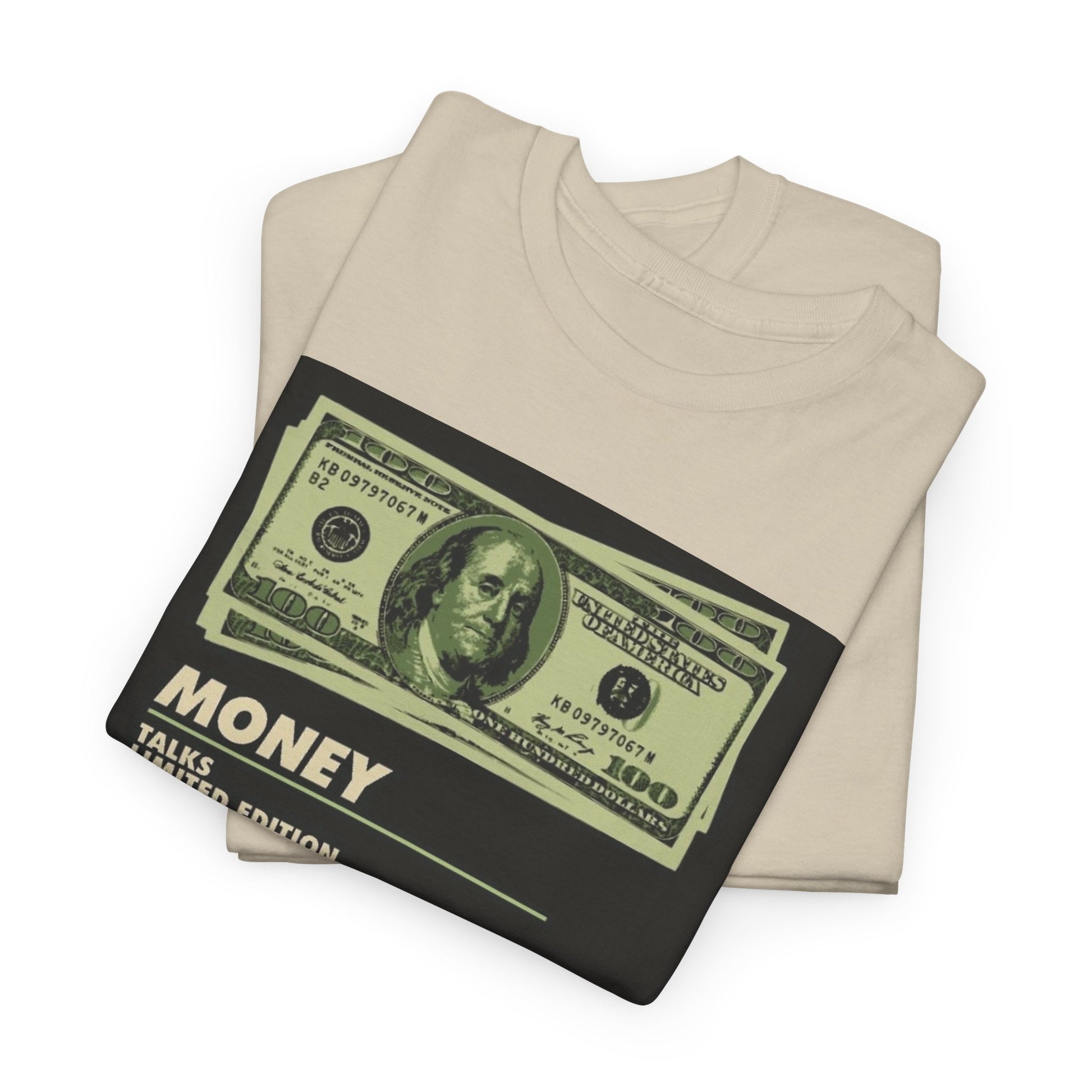 Limited Edition Money Graphic Male Heavy Cotton Tee