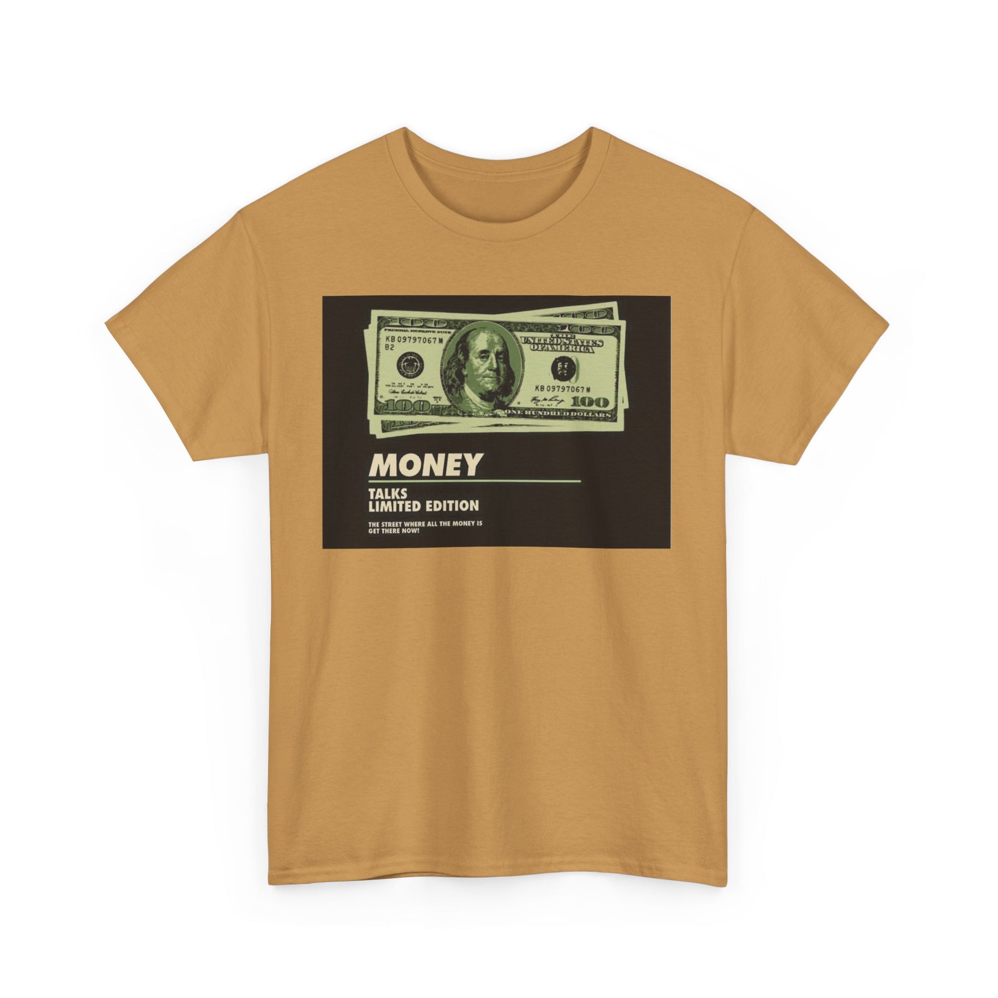 Limited Edition Money Graphic Male Heavy Cotton Tee