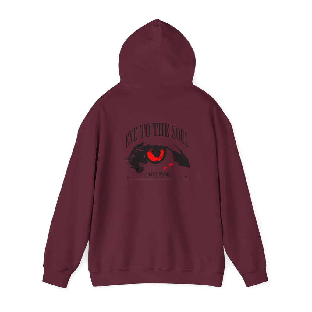 Men Heavy Blend™ Hooded Sweatshirt - 'The Eyes Tell a Story' Design