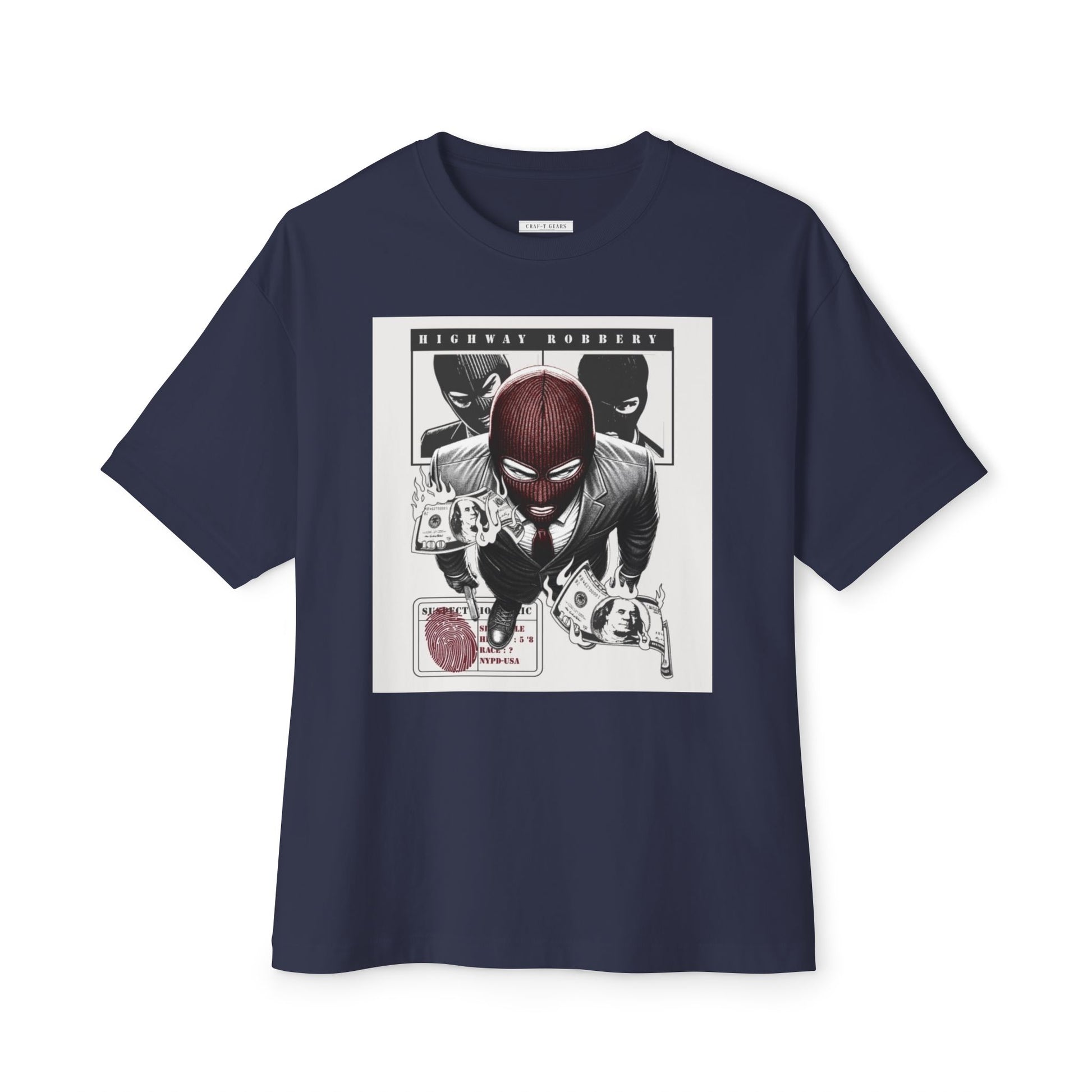 Highway Robbery Graphic Men's Oversized Tee