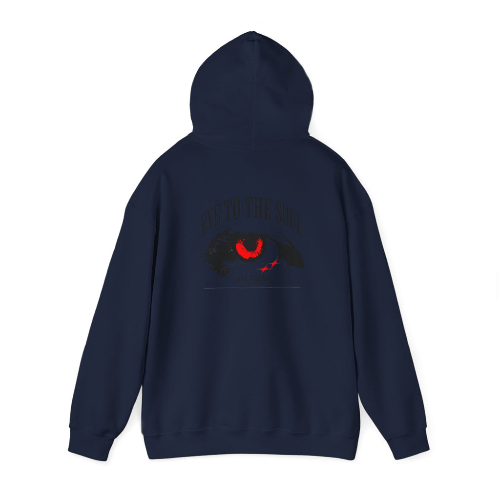 Men Heavy Blend™ Hooded Sweatshirt - 'The Eyes Tell a Story' Design
