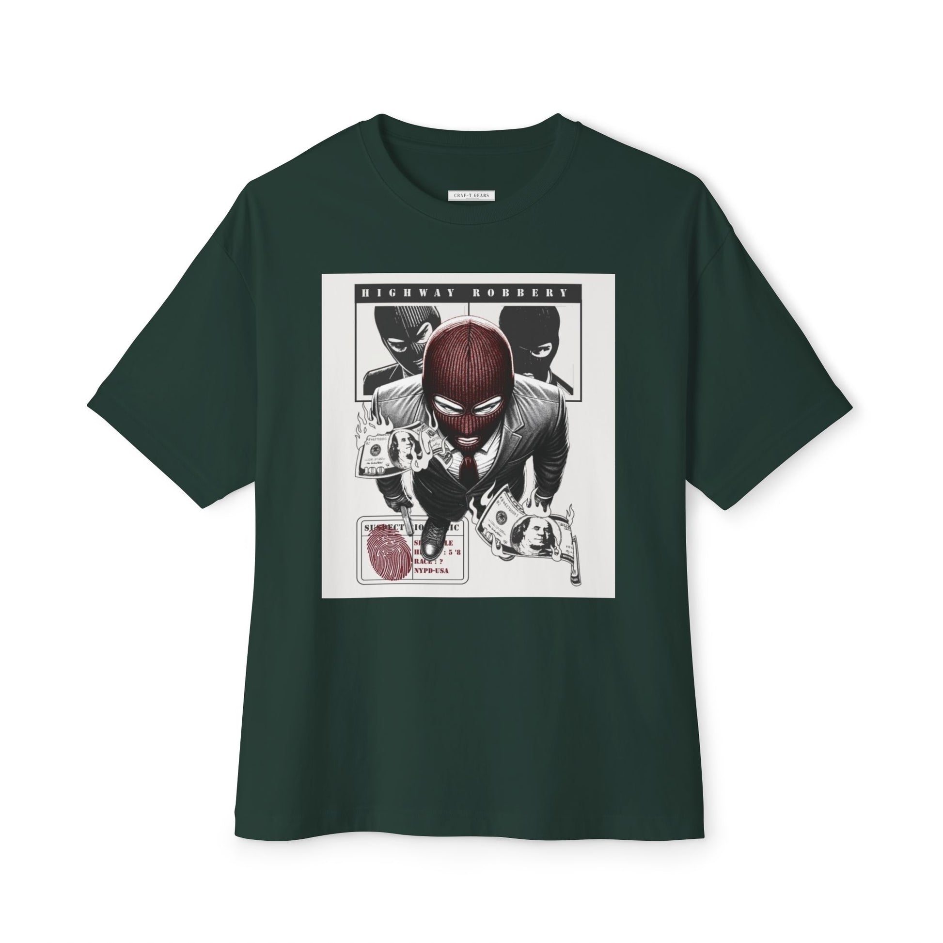 Highway Robbery Graphic Men's Oversized Tee
