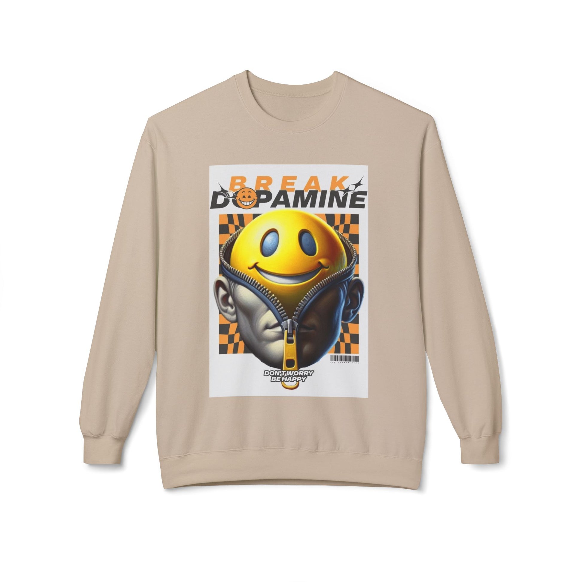 Break Dopamine Graphic Crewneck Sweatshirt - Unisex Midweight Fleece