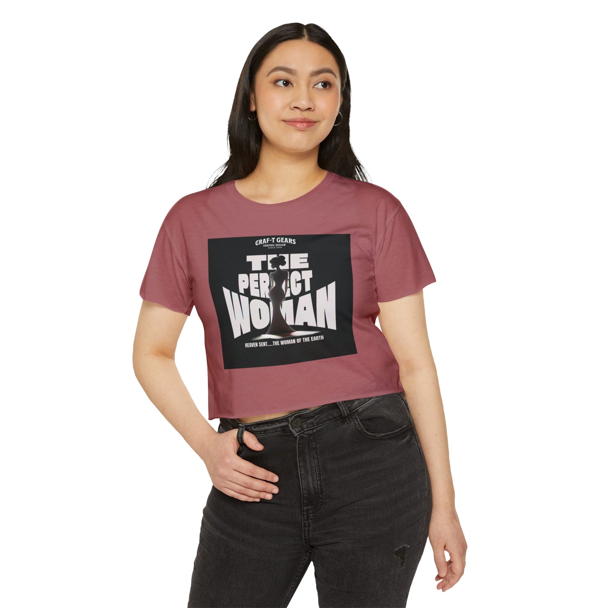 The Perfect Woman Festival Crop Top | Stylish Women's Apparel for Festivals & Celebrations