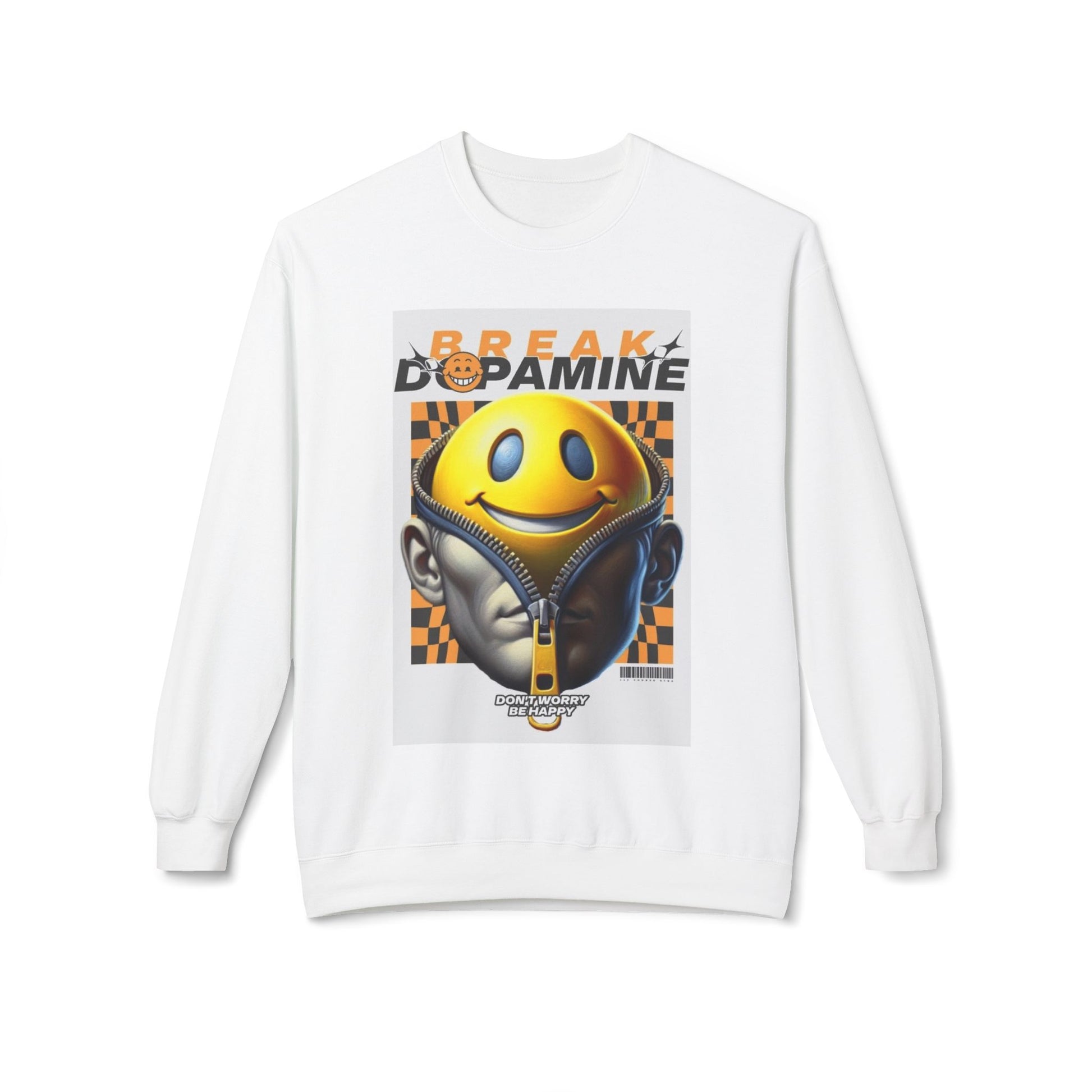 Break Dopamine Graphic Crewneck Sweatshirt - Unisex Midweight Fleece