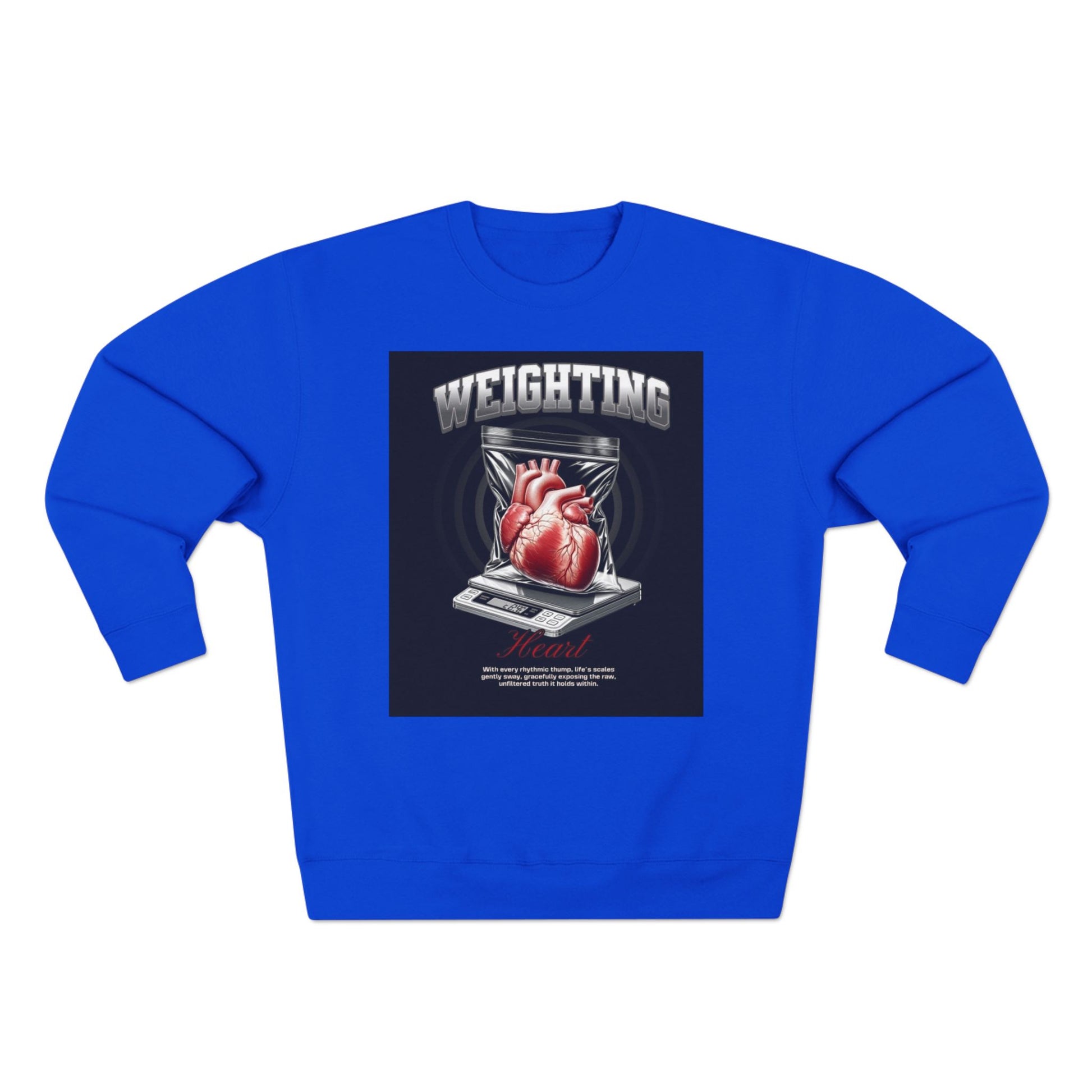 Weighting Heart Unisex Crewneck Sweatshirt - Perfect for Fitness Lovers