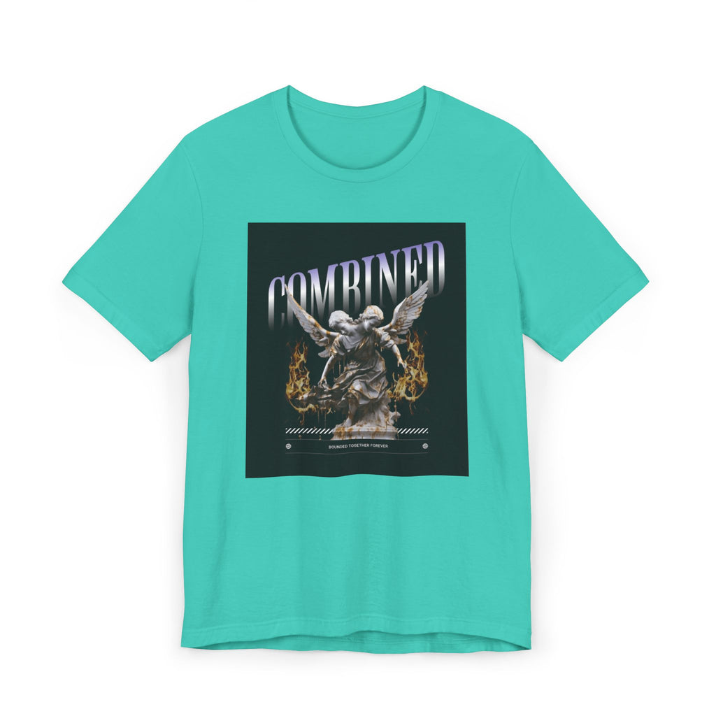 Combined Aesthetic Women Jersey T-Shirt - Graphic Angel Design