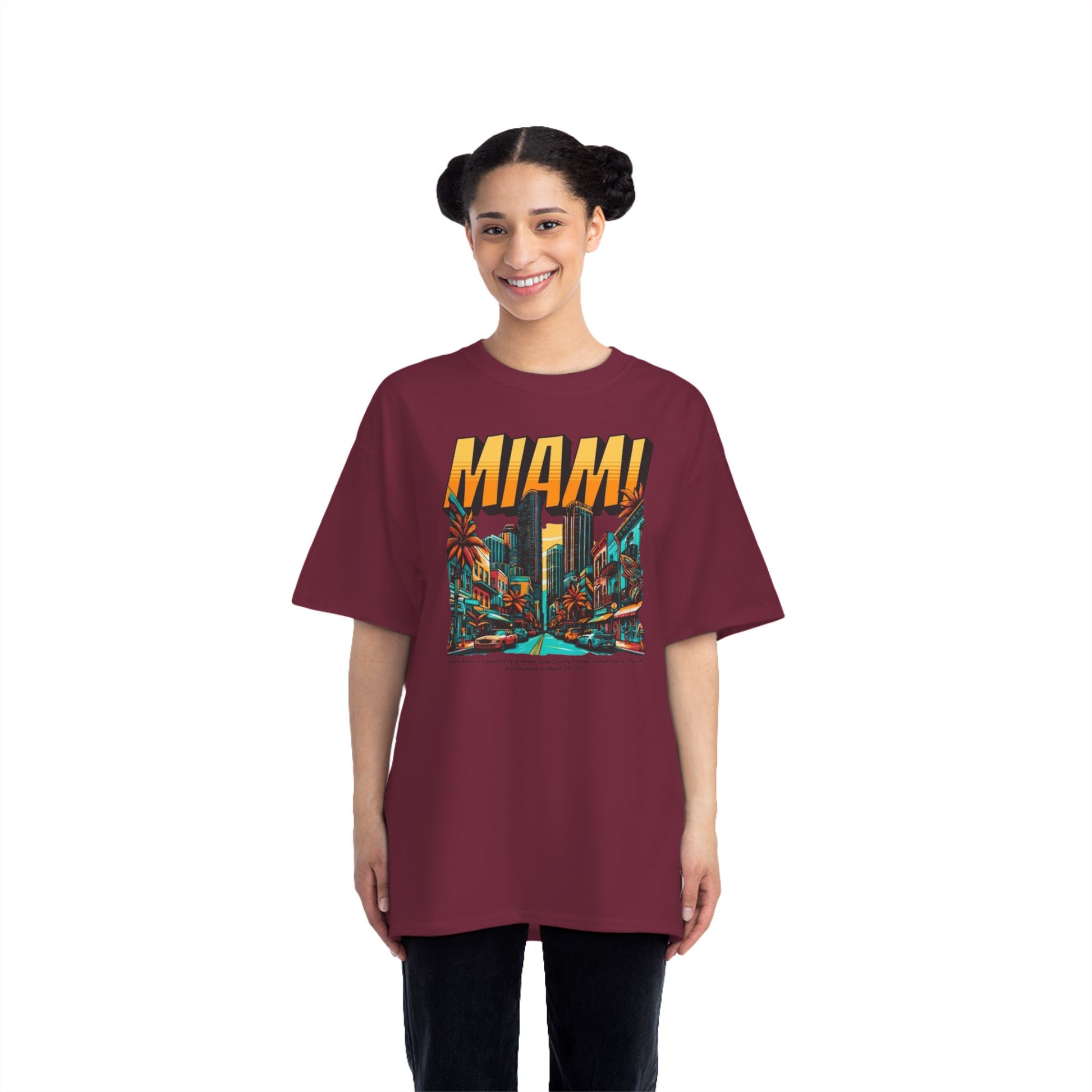Miami Vintage Graphic T-Shirt - Perfect for Summer Adventures