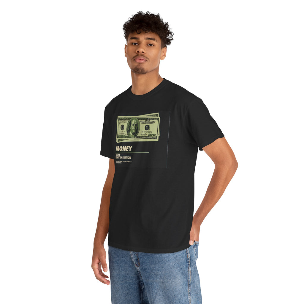 Limited Edition Money Graphic Male Heavy Cotton Tee