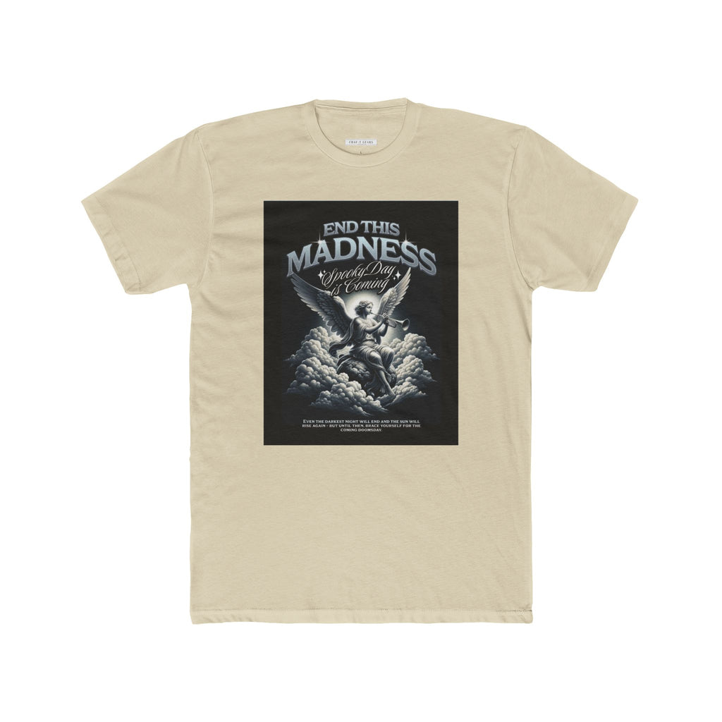 End This Madness Male Cotton Crew Tee - Graphic T-Shirt for Casual Wear