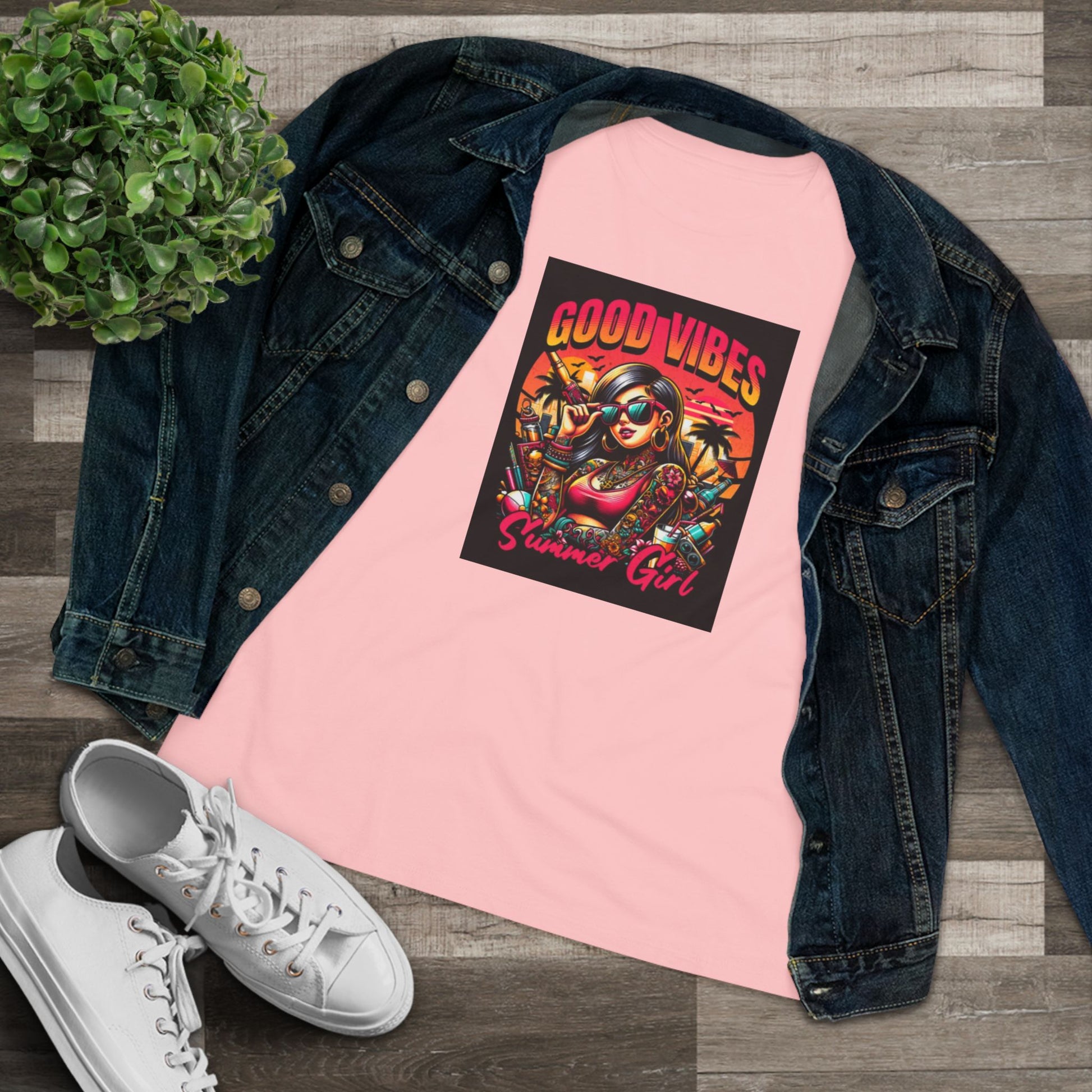 Good Vibes Summer Girl Cotton Tee