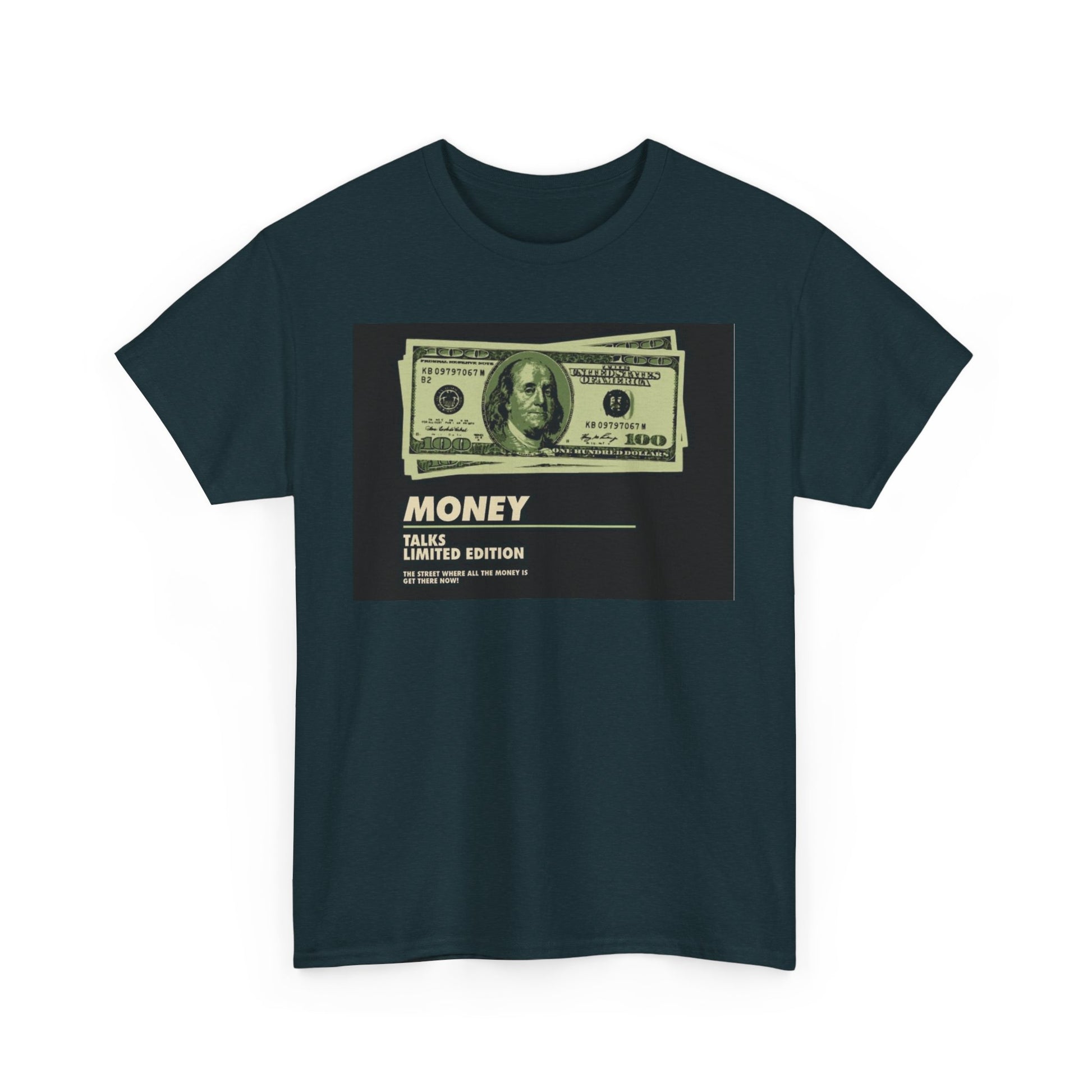 Limited Edition Money Graphic Male Heavy Cotton Tee